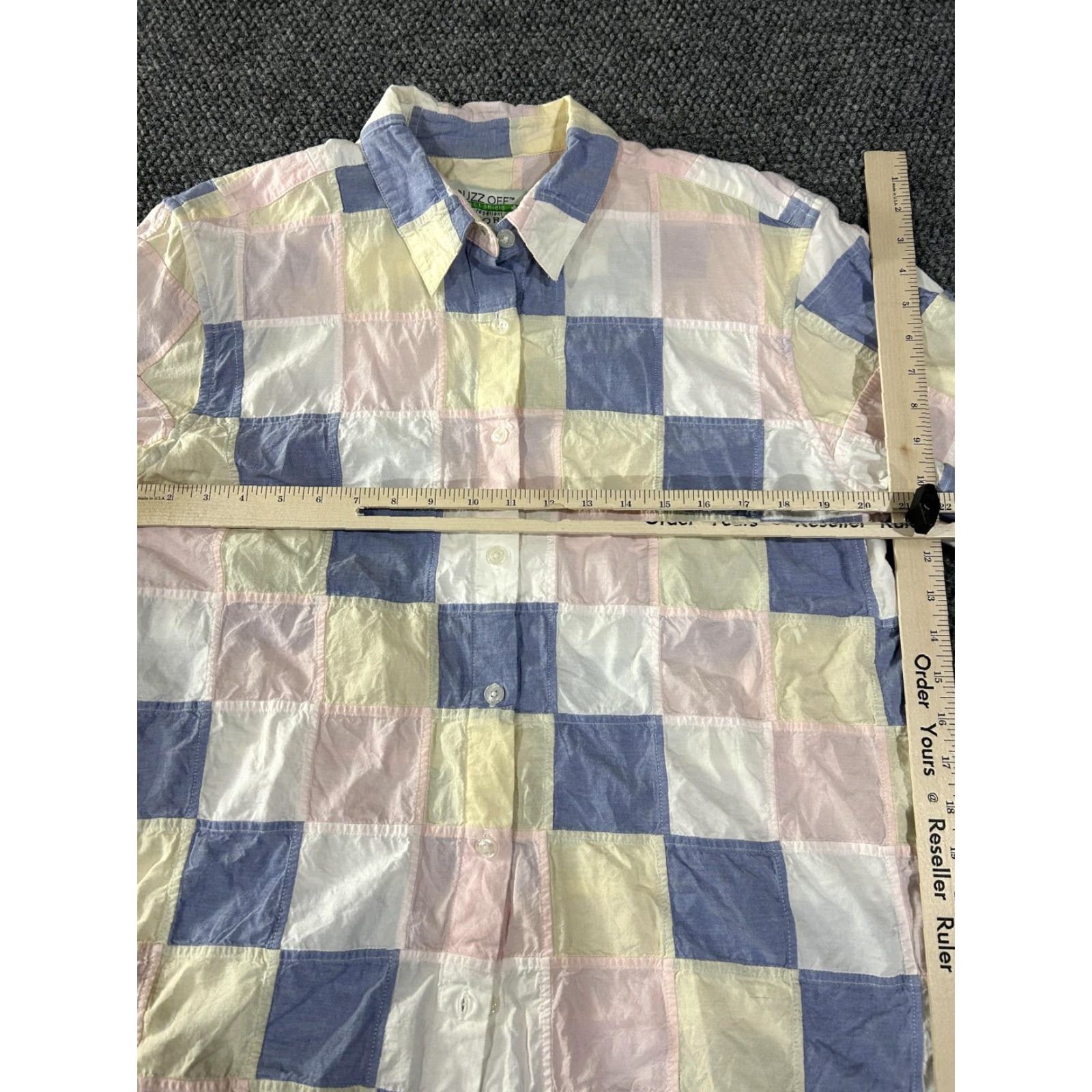 Orvis Orvis Buzz Off Shirt Mens Medium Multicolor Patchwork Long Sleeve Insect Shield Button-Up Outdoor Casual Camp Hiking Size US M / EU 48-50 / 2 - 3 Thumbnail
