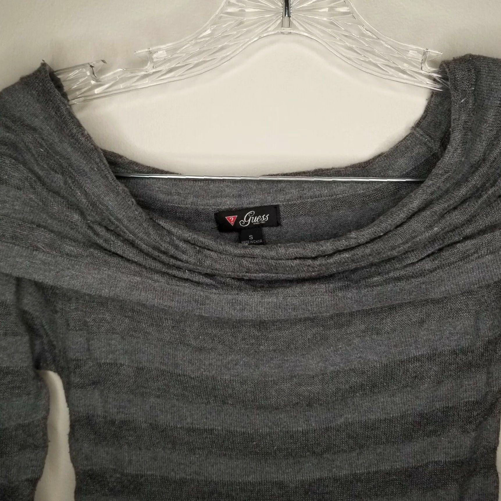 Guess GUESS Women's Long Sleeve Sweater Dress Short Gray Small Size S / US 4 / IT 40 - 2 Thumbnail
