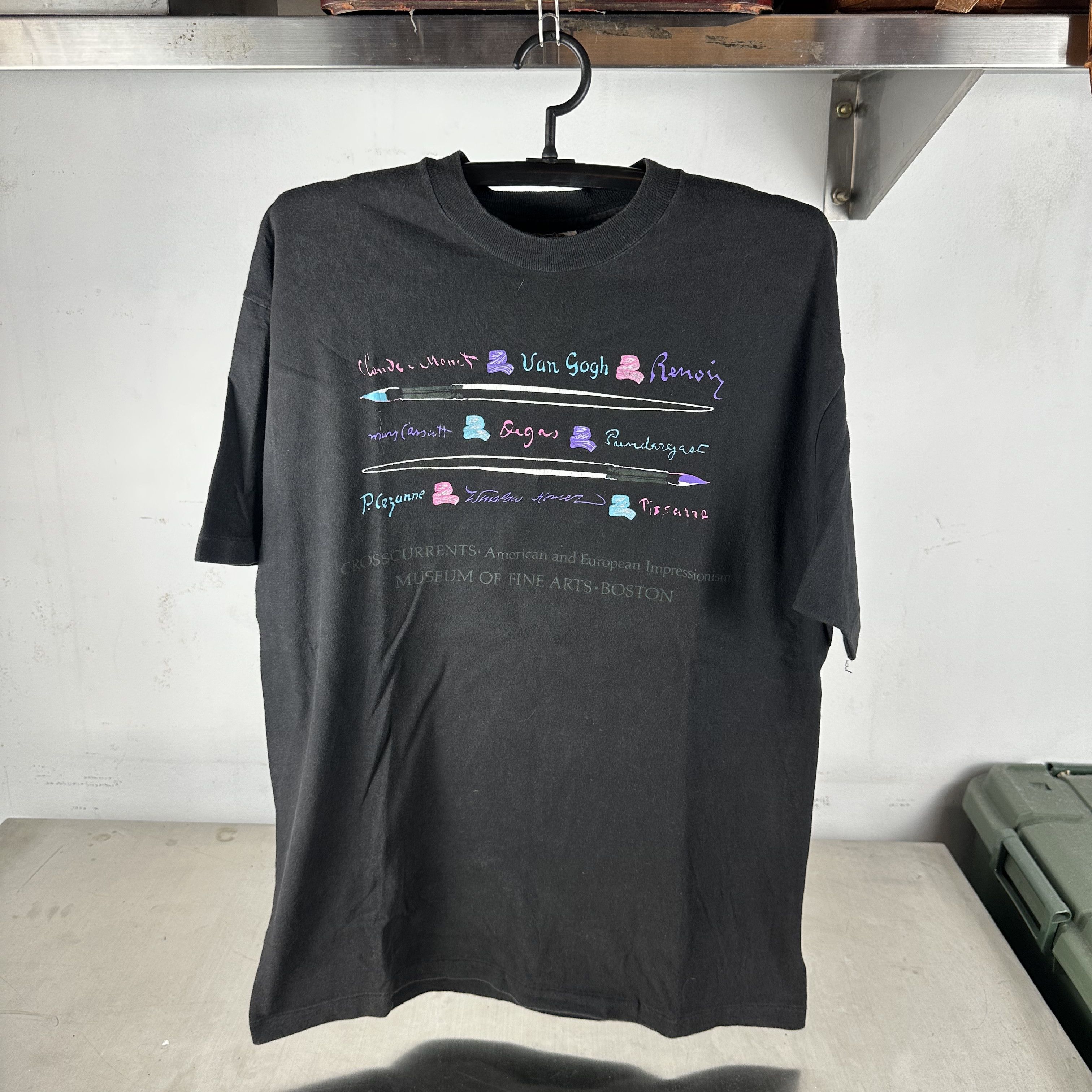 Vintage ​​​​90s Museum of Fine Arts Boston Impressionism T-shirt Size US L / EU 52-54 / 3 - 1 Thumbnail