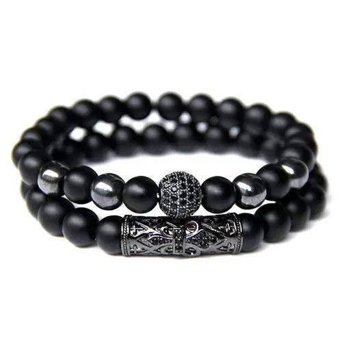 Other 2pieces / Set 8mm Bead Bracelet Size ONE SIZE - 1 Thumbnail