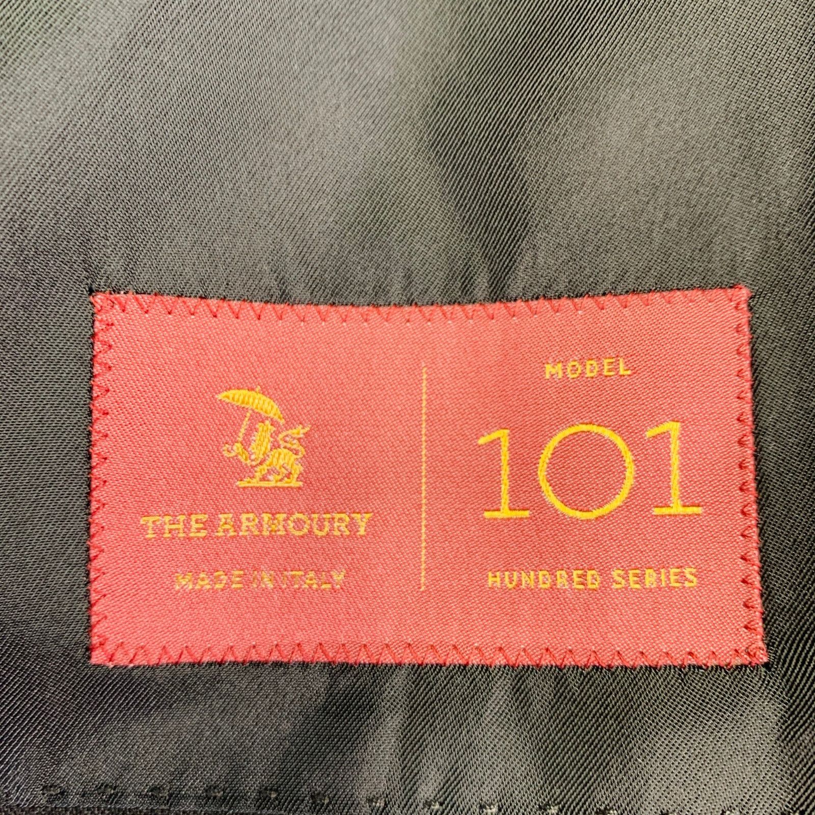 The Armoury Size 42 Black Wool Shawl Collar Single Button Sport Coat Size 42R - 7 Thumbnail