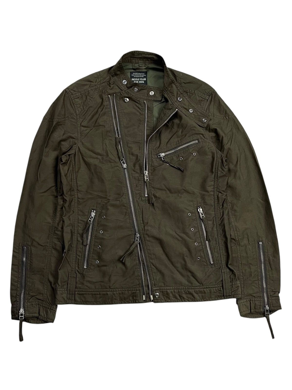 If Six Was Nine 2000s Nicole Club - Multizipper Rider Jacket Size US M / EU 48-50 / 2 - 3 Thumbnail