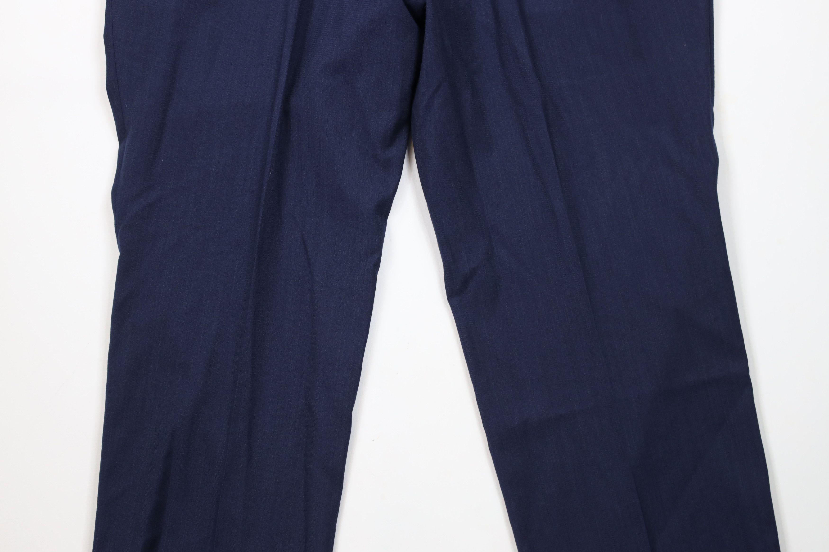 Ralph Lauren × Vintage Vintage Ralph Lauren Blend Pleated Wide Leg Chino Pants Blue Size US 38 / EU 54 - 12 Thumbnail