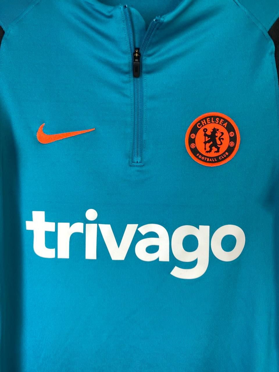 Nike CHELSEA 2021 2022 FOOTBALL DRILL TOP SOCCER JACKET TOP ZIP Size US XS / EU 42 / 0 - 2 Thumbnail