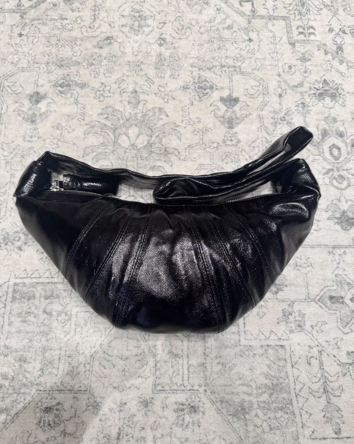 Lemaire Lemaire Croissant Bag, Black Truffle Coated KKKK102608 Size ONE SIZE - 1 Thumbnail