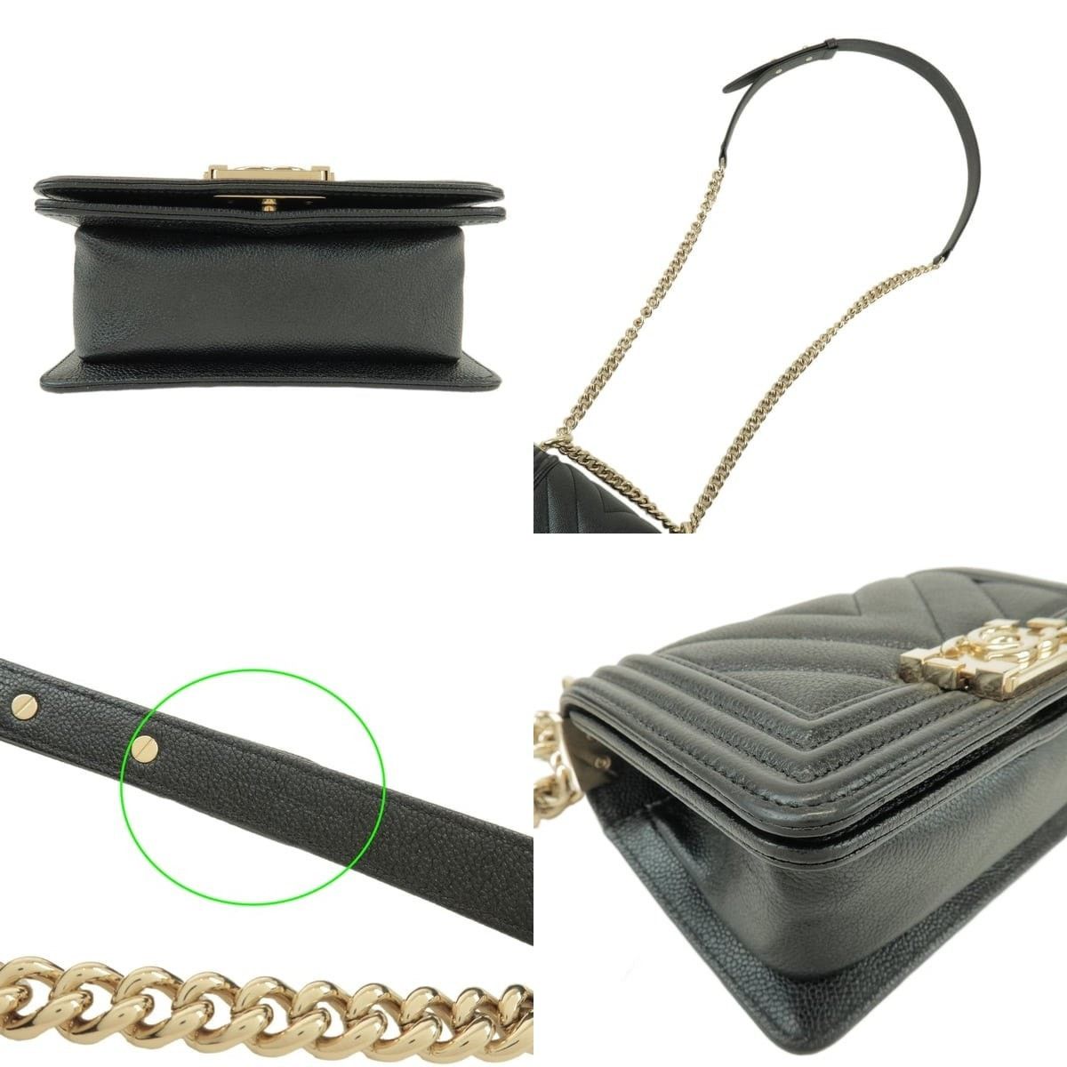 Chanel Chanel Boy Chanel Mini V Stitch Caviar Leather Shoulder Bag Size ONE SIZE - 3 Thumbnail