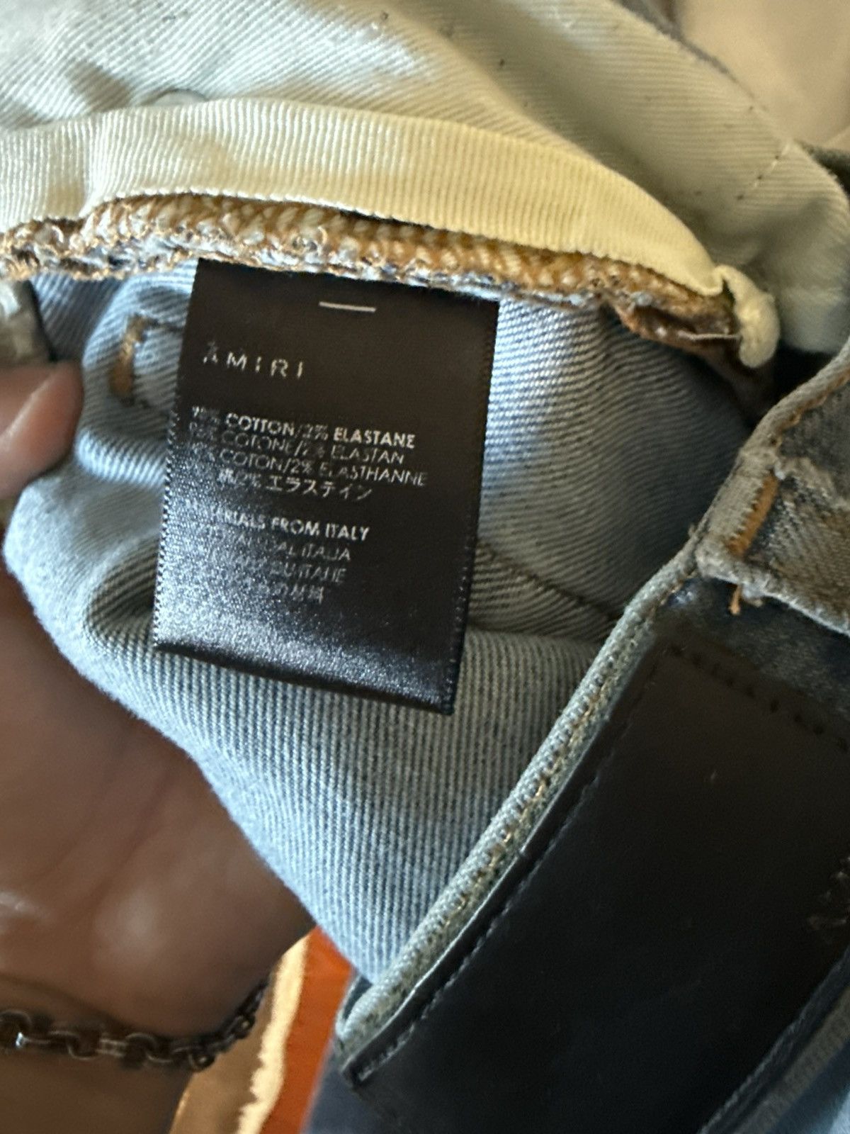 Amiri Amiri Distressed Lightwash Skinny Denim Size US 34 / EU 50 - 7 Thumbnail