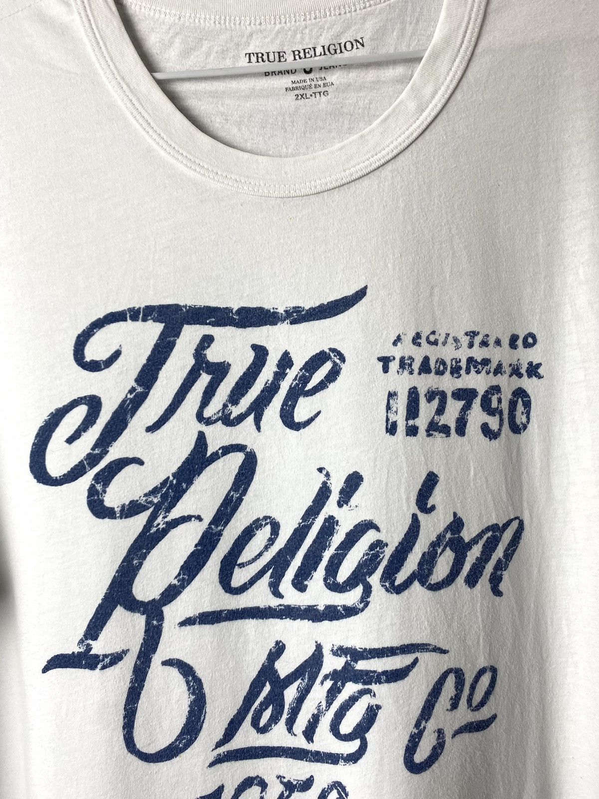 True Religion Vintage True Religion T Shirt Size US XXL / EU 58 / 5 - 3 Thumbnail