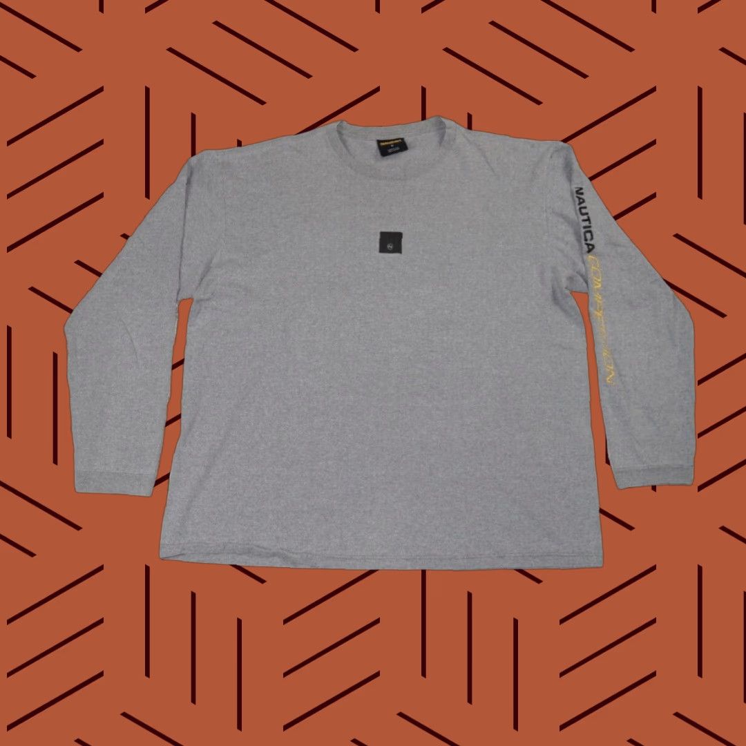 Nautica VINTAGE Nautica COMPETITION USA CREWNECK LONG SLEEVE SHIRT TEE MENS L Gray Cotton Jersey Heavyweight YACHT Logo 90s USA Sailboat Fishing Size US L / EU 52-54 / 3 - 1 Thumbnail
