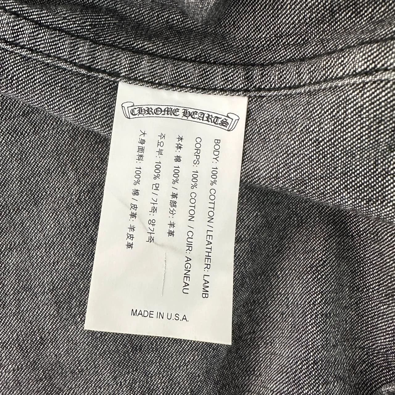 Chrome Hearts chrome hearts denim shirt with silver details Size US L / EU 52-54 / 3 - 5 Thumbnail
