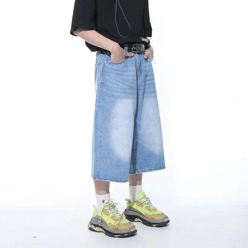 Japanese Brand Casual Male Jeans Wide Leg Denim Size US 32 / EU 48 - 2 Thumbnail