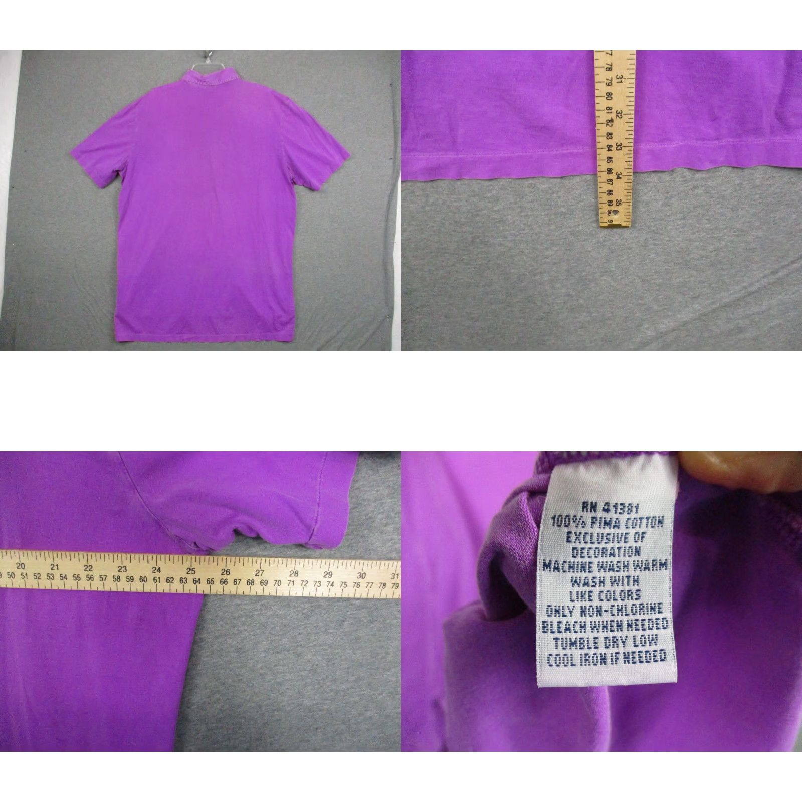 Polo Ralph Lauren Polo Ralph Lauren Shirt Polo Golf Mens XL Purple Vintage Lisle Pima 2015 US Open Size US XL / EU 56 / 4 - 8 Thumbnail