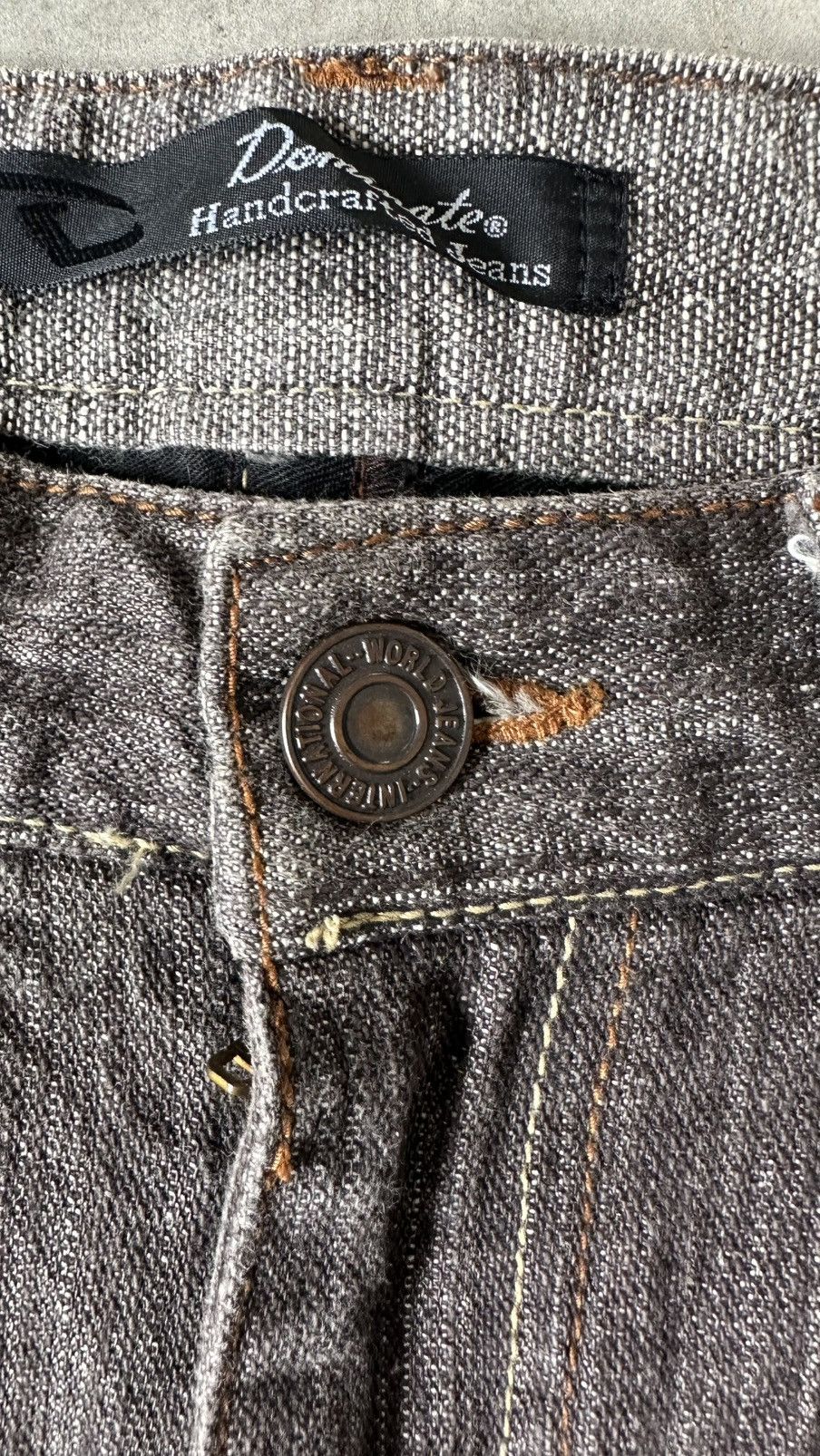 Japanese Brand VINTAGE DOMINATE HANDCRAFTED JEANS Size US 34 / EU 50 - 6 Thumbnail