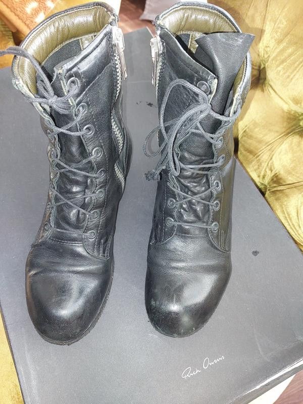 Rick Owens RICK OWENS FALL 2008 Ankle boots Size US 8 / IT 38 - 3 Thumbnail