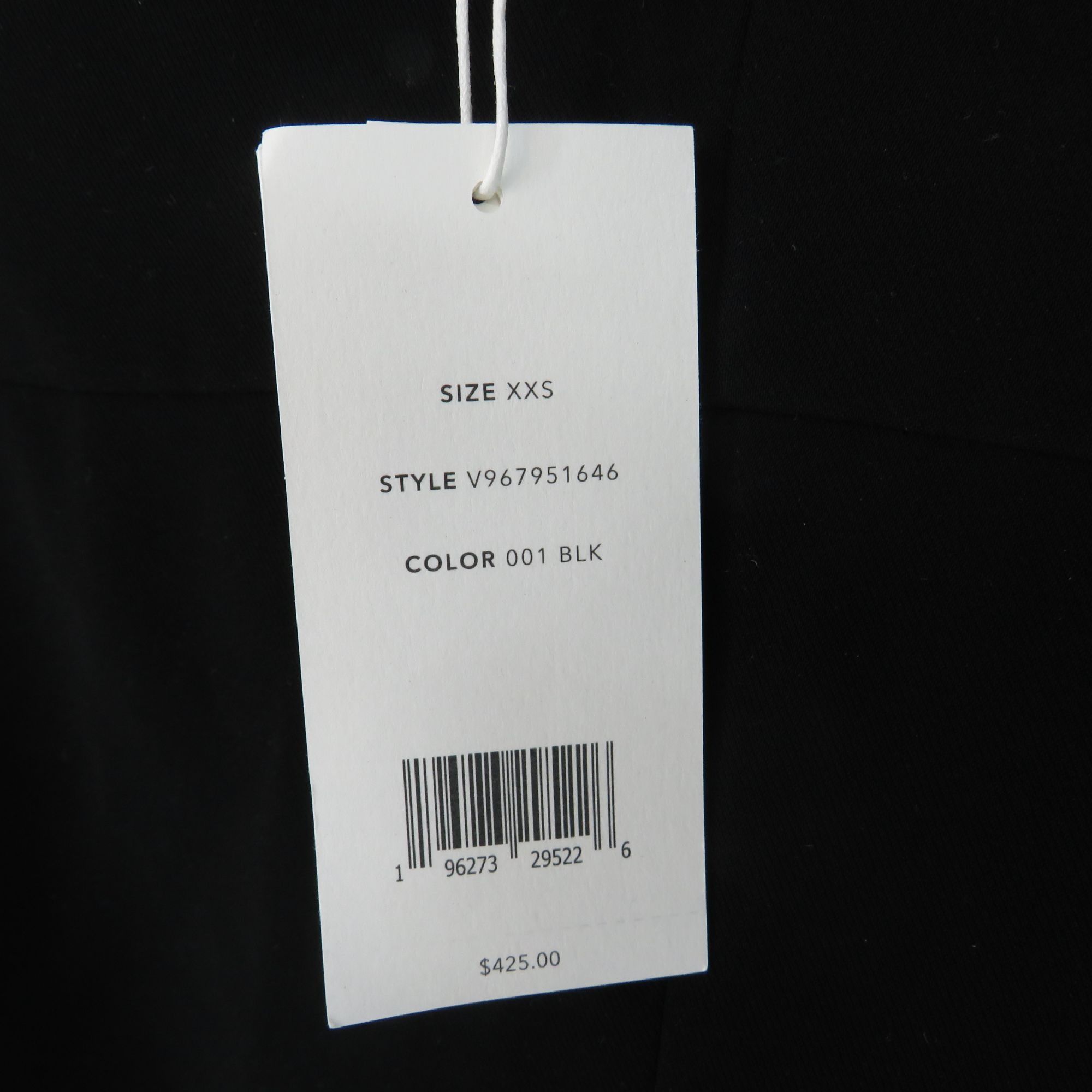 Vince Vince Black Button-Front Midi Dress Belted Waist Collared Ne Size XXS / US 00 / IT 34 - 7 Thumbnail