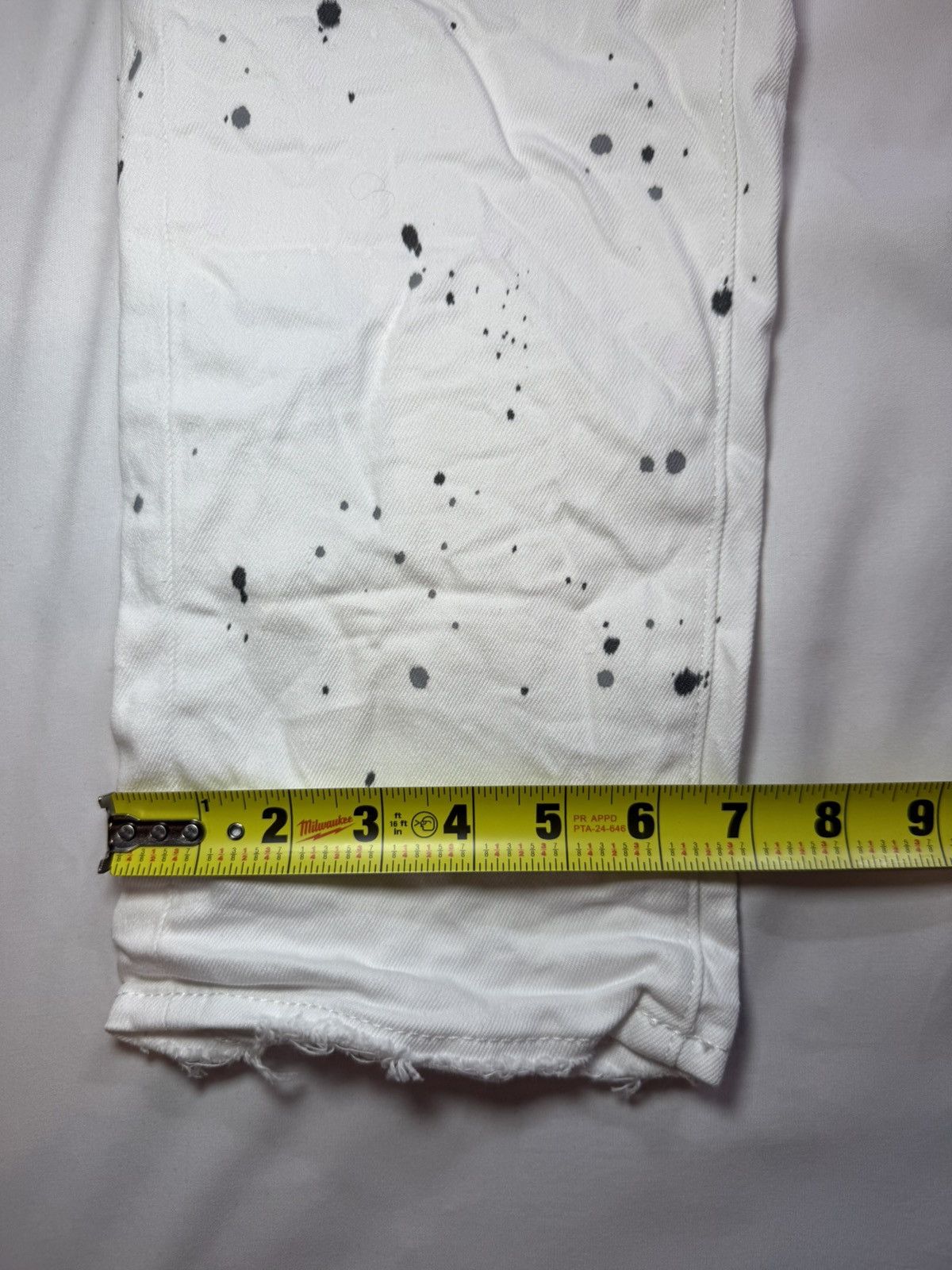 Purple Paint Splatter P001 Slim Fit Low Rise Slim Leg Denim Jeans Size US 36 / EU 52 - 25 Thumbnail