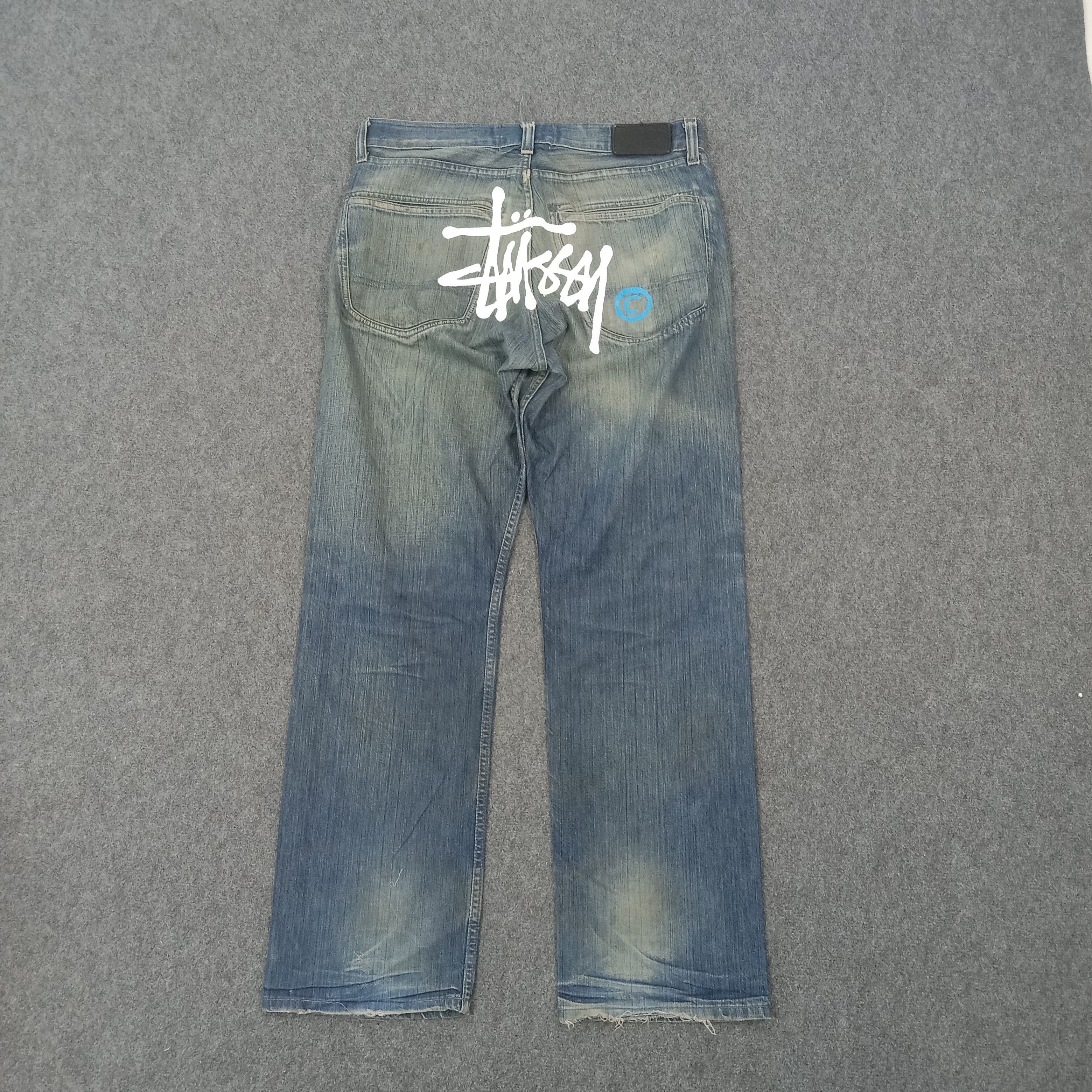 Stussy Stussy Authentic American Custom Logo Denim Jeans C265N5 Size US 34 / EU 50 - 1 Thumbnail