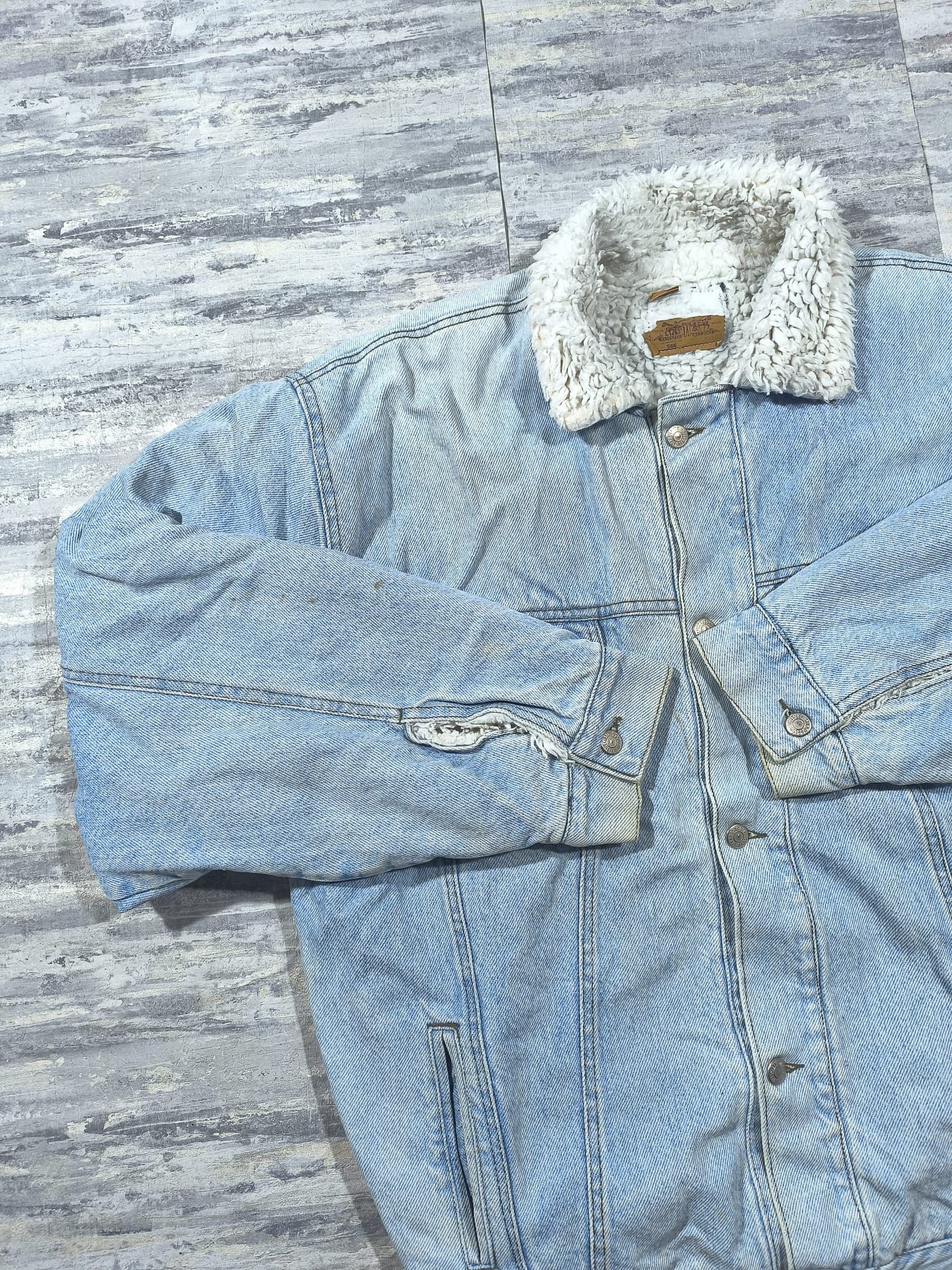 Levi's vintage levis 70598 denim sherpa trucker jacket made in usa Size US XL / EU 56 / 4 - 10 Thumbnail