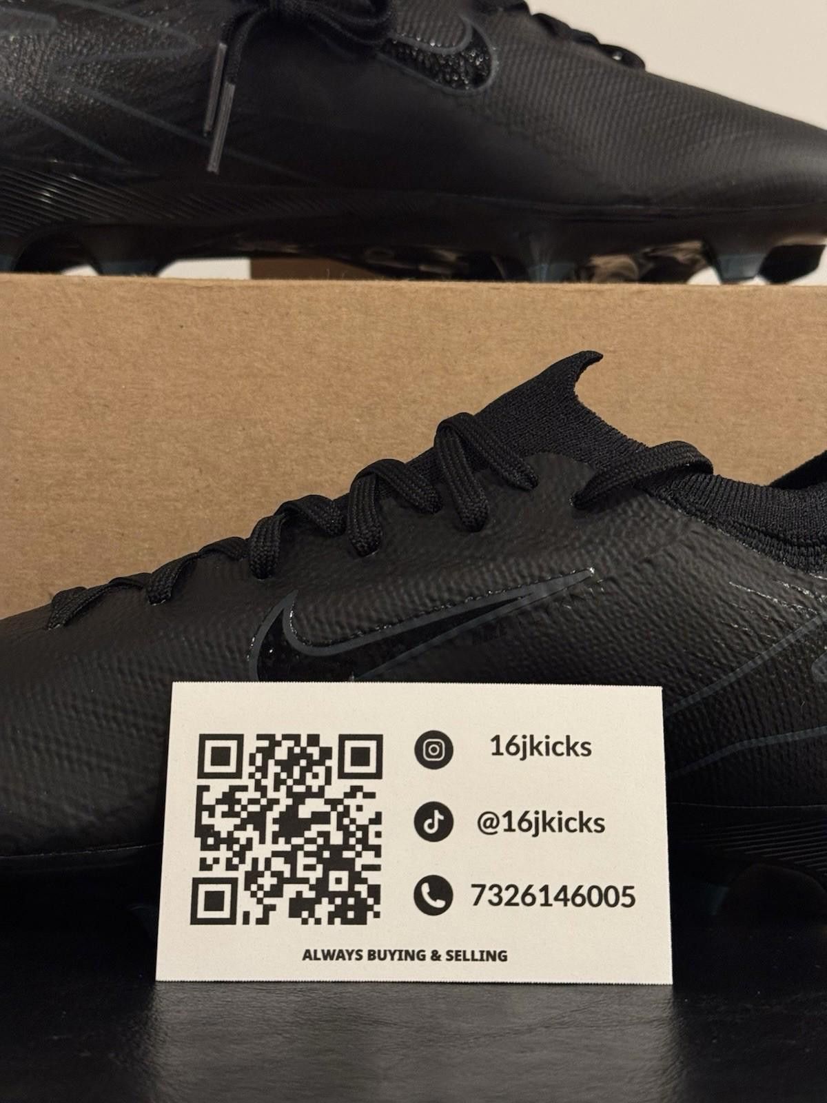 Nike Nike Zoom Mercurial Vapor 16 Pro Black Deep Mens Size 6 Size ONE SIZE - 2 Thumbnail