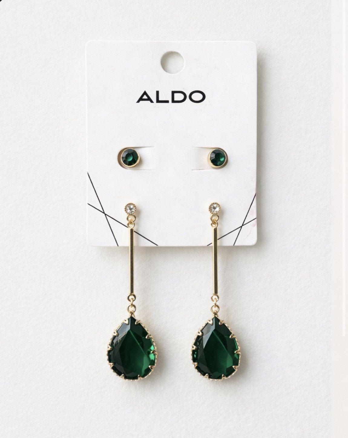 Aldo Emerald Aldo earring set Size ONE SIZE - 1 Thumbnail