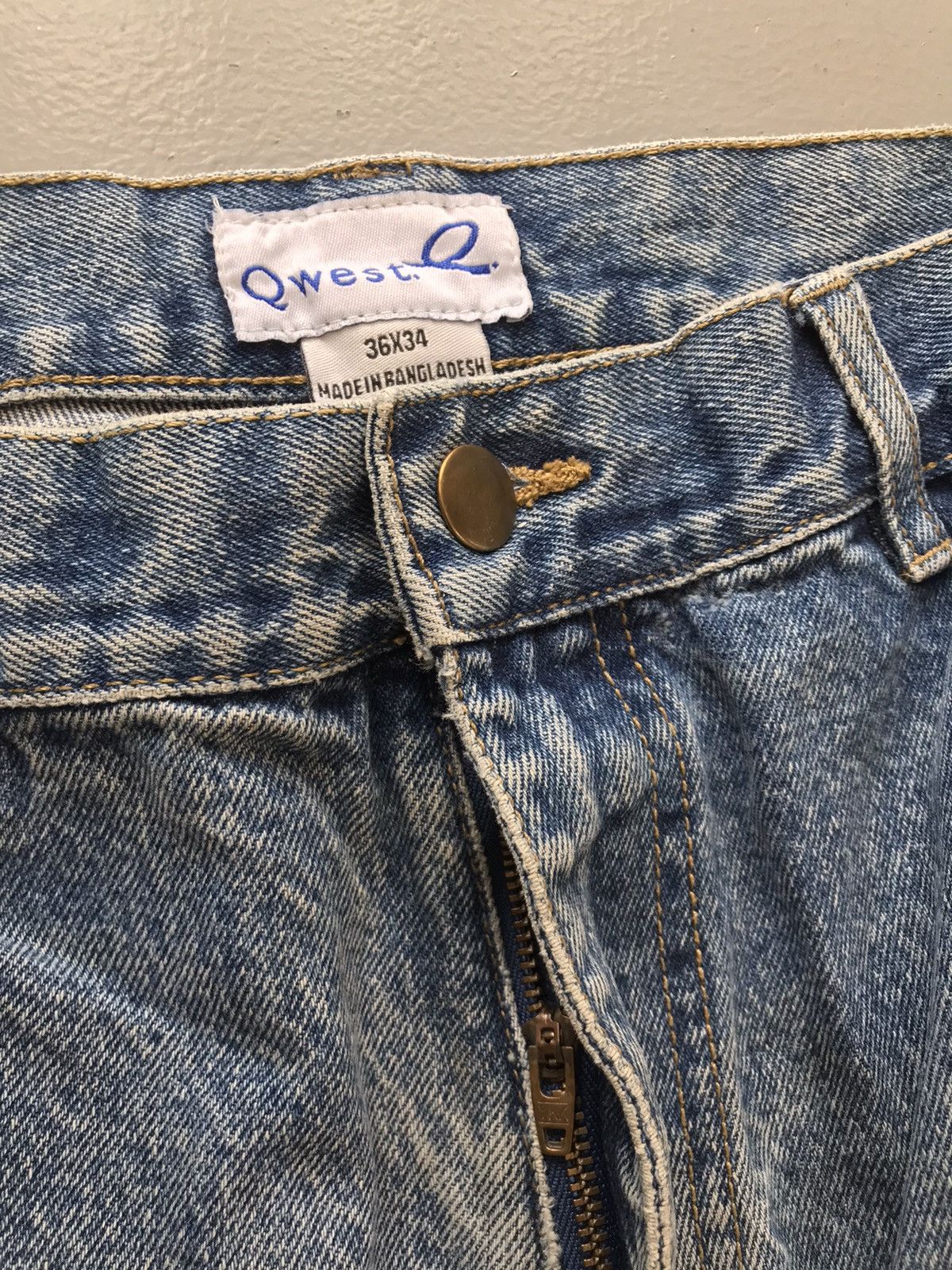 Carhartt × Dickies × Vintage Vintage qwest o double knee distressed denim Size US 36 / EU 52 - 6 Thumbnail