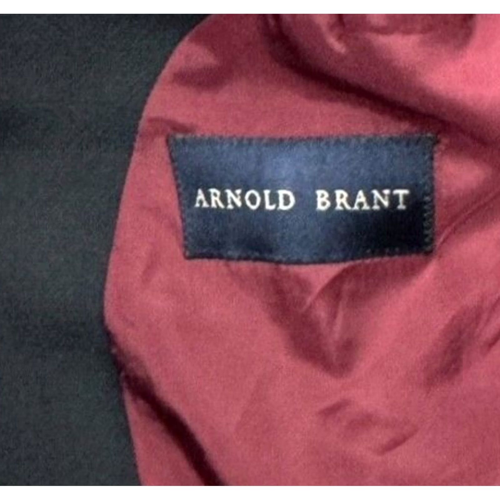 Vintage Arnold Brant Loro Piana Wool Knit Unstructured Jacket Black 46R Mens Suit Jacket 2-Button Notch Lapel Regular 46R Size 46R - 6 Thumbnail