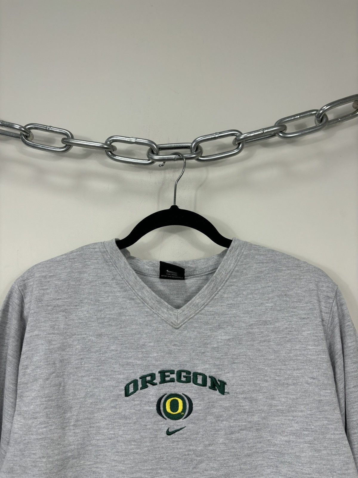 Nike × Vintage Vintage Nike Oregon 90s Big Embroidered Logo Hype Sweatshirt Size US M / EU 48-50 / 2 - 5 Thumbnail