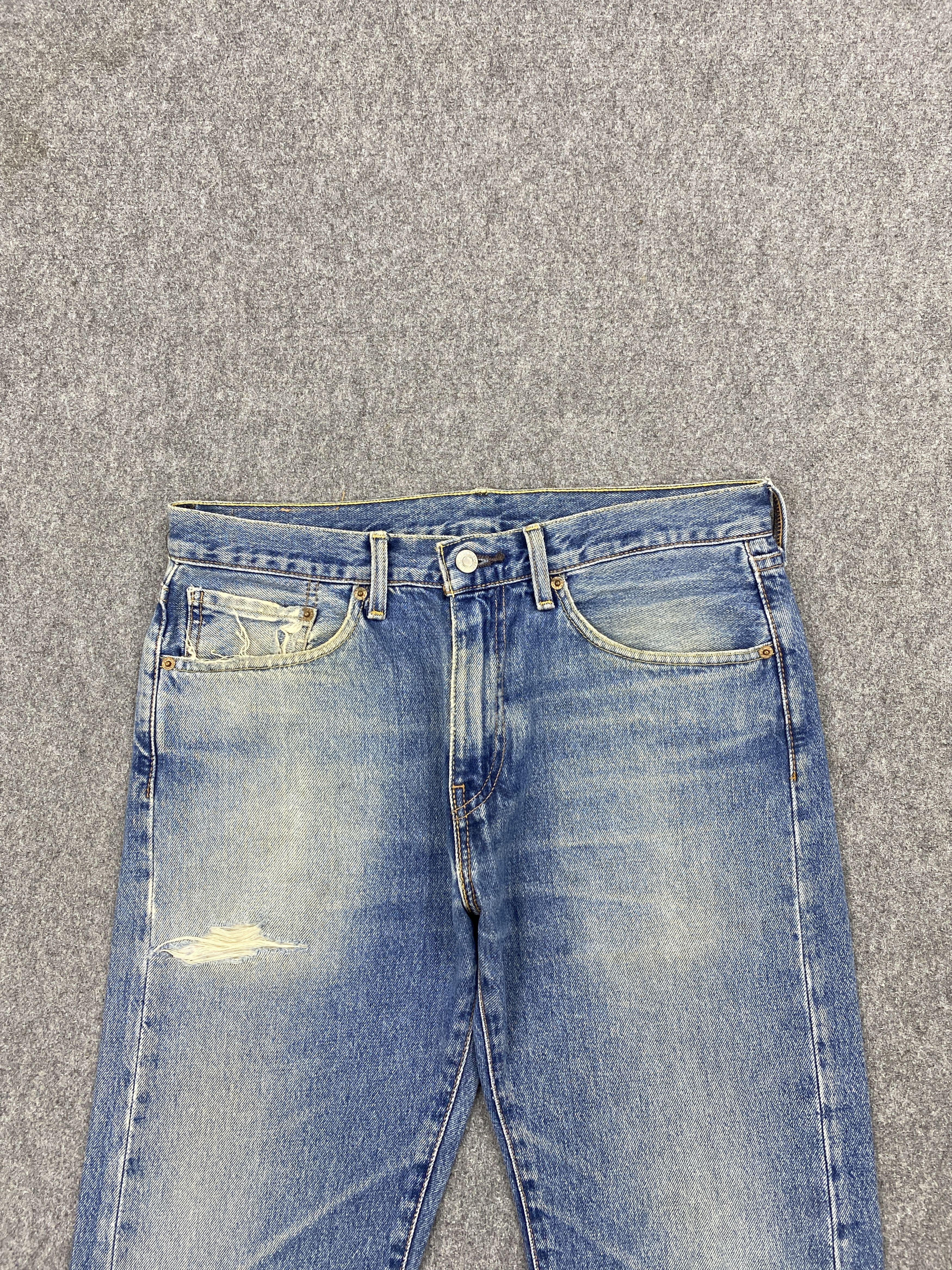 Levi's × Vintage Distressed Faded Blue Vintage 90s Levi's 505 Jeans Size US 32 / EU 48 - 2 Thumbnail