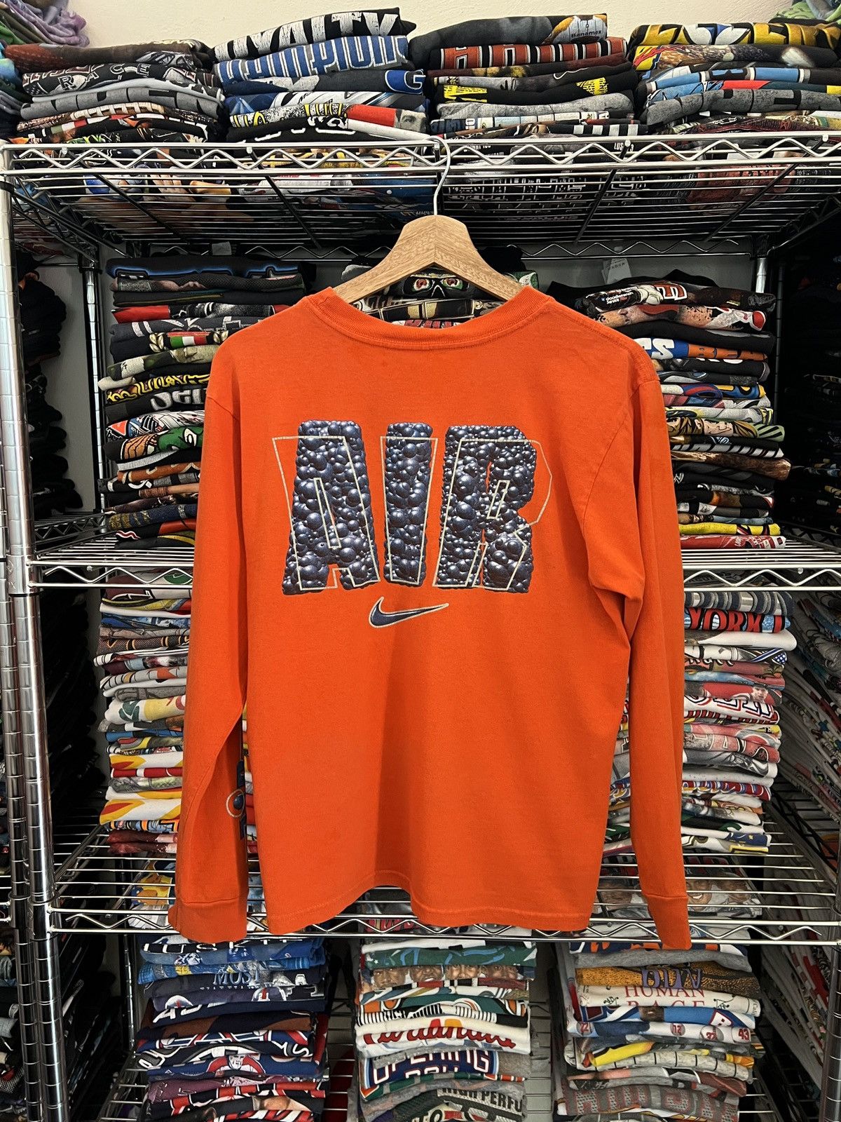 Nike 2000s Nike Air Power Athelics Y2K Bubbles Swoosh Tee Size US S / EU 44-46 / 1 - 1 Thumbnail