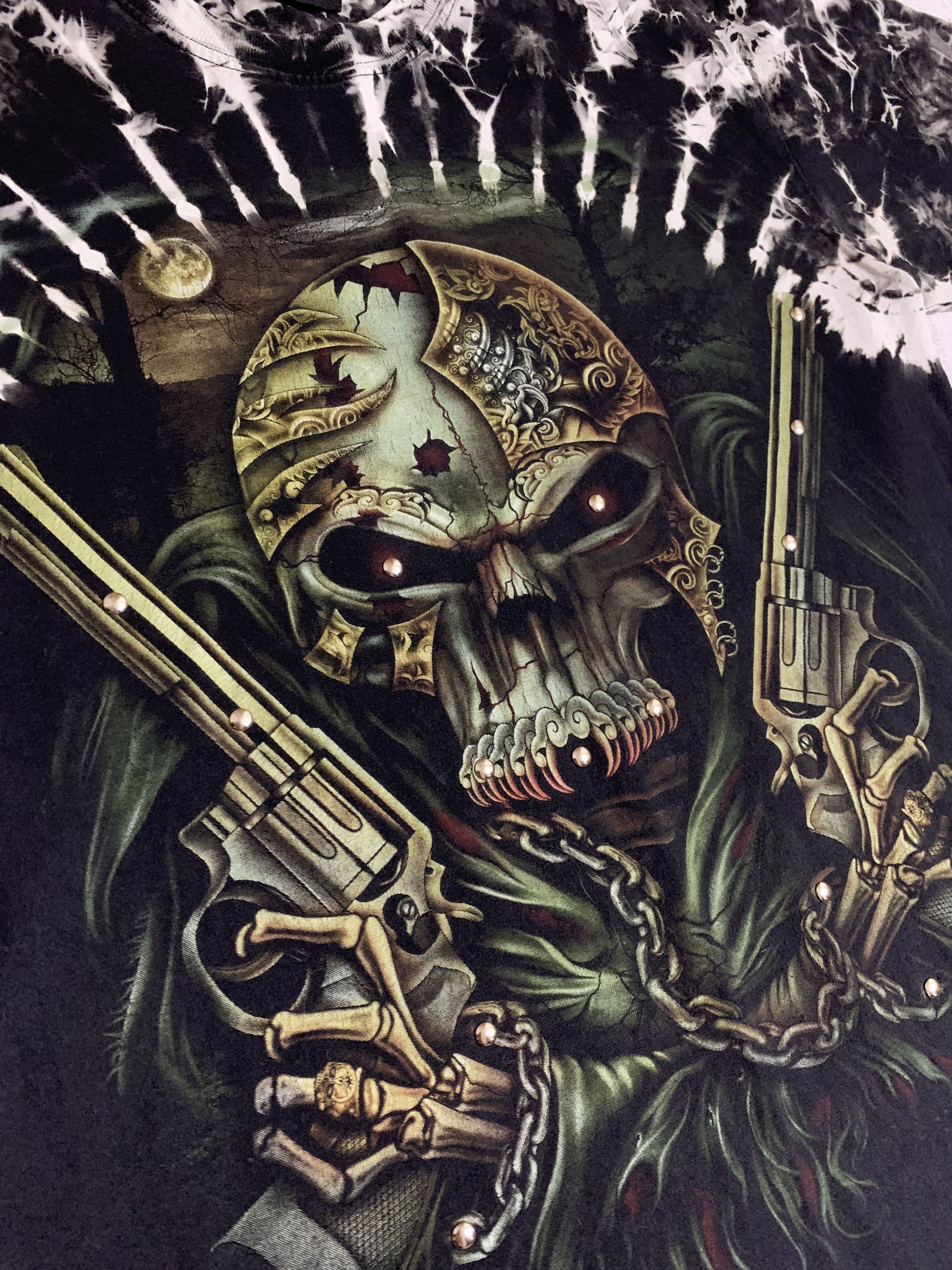 Band Tees × Vintage Vintage Skull Gans T Shirt Tee Baggy Metal Crazy Y2K 90s Size US M / EU 48-50 / 2 - 3 Thumbnail