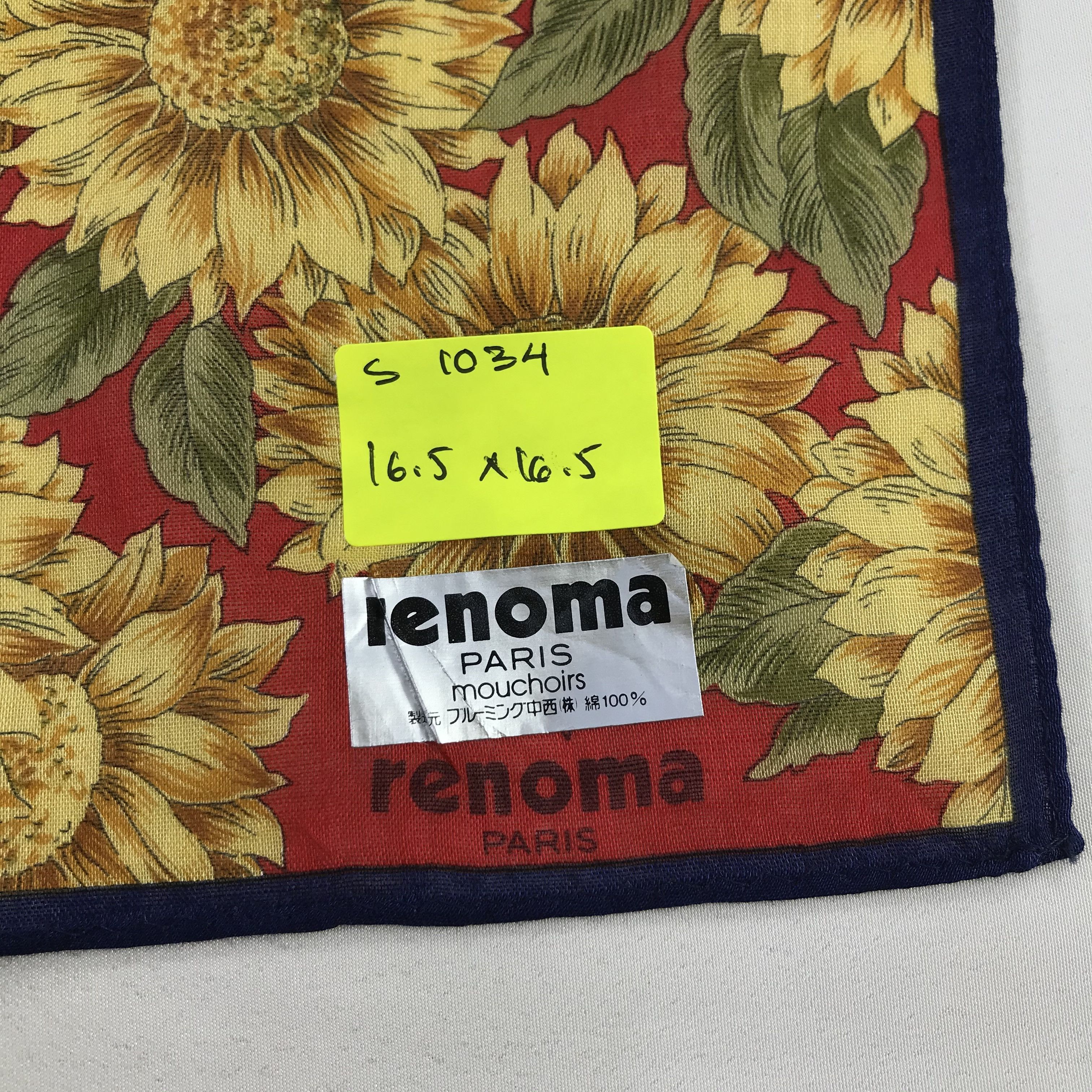 Renoma × Vintage Renoma Bandana / Handkerchief / Neckerchief - S1034 Size ONE SIZE - 5 Thumbnail