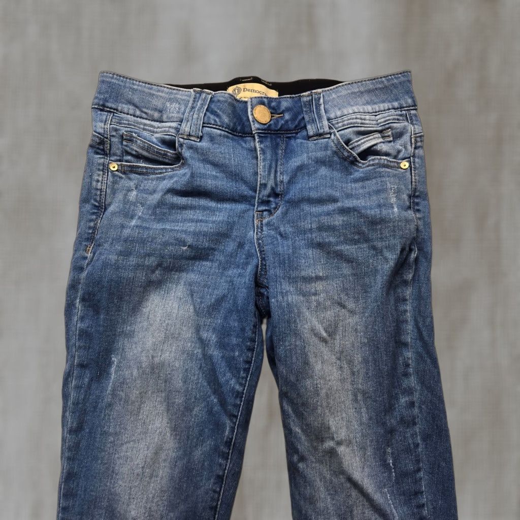 Vintage Democracy Jeans Blue Skinny Denim Stretch Pants Adult Women's 6 Jeans Women Skinny Blue 6 Democracy Jeans Skinny Womens 6 Size 28" / US 6 / IT 42 - 1 Thumbnail