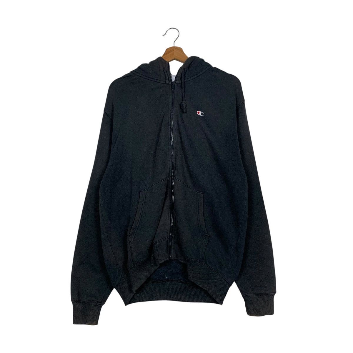 Champion CHAMPION Sun Burn Black Zipper Hoodies Sweatshirt #1726-C76 Size US L / EU 52-54 / 3 - 10 Thumbnail
