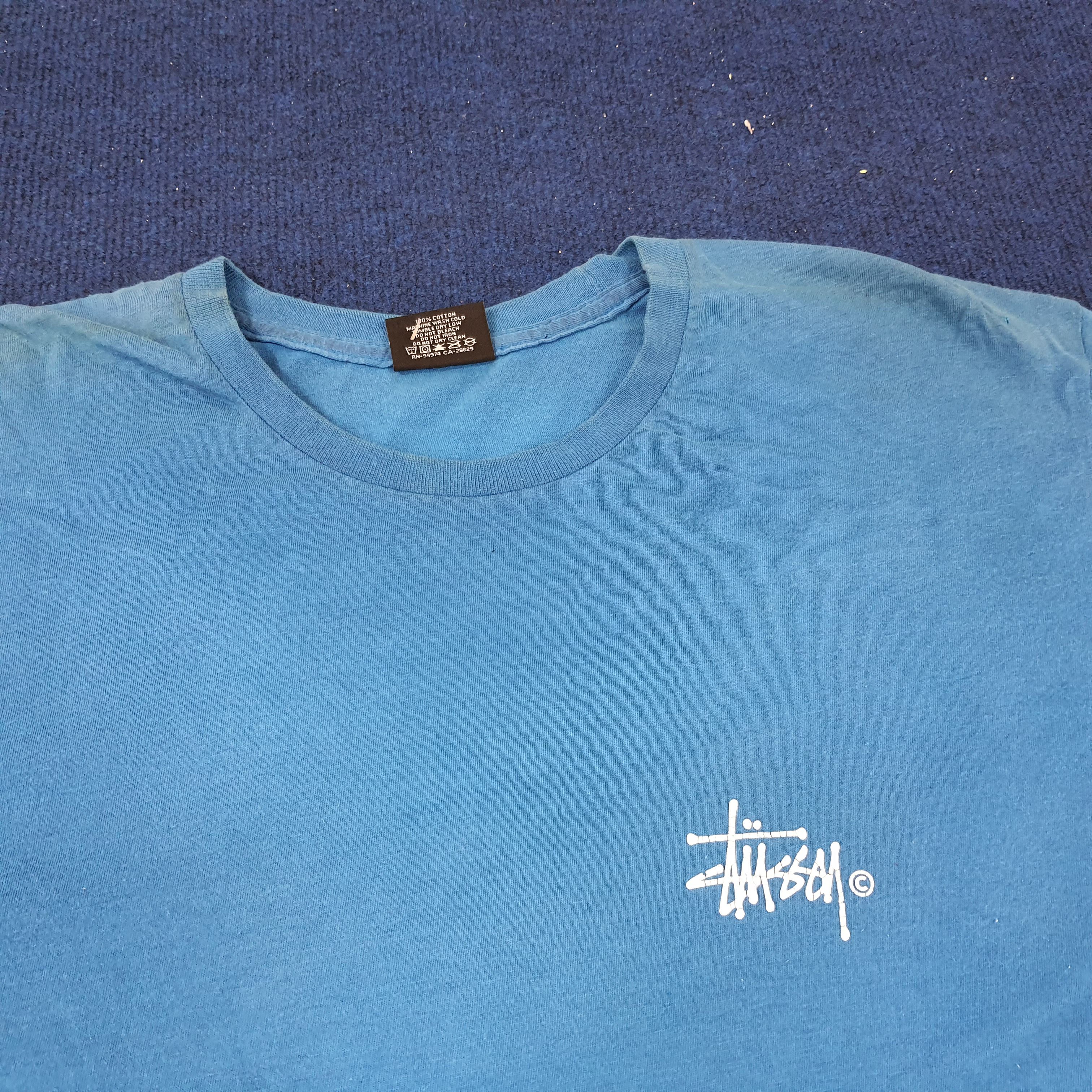 Stussy × Vintage Vintage Stussy Signature Streetwear Tshirt Size US L / EU 52-54 / 3 - 4 Thumbnail