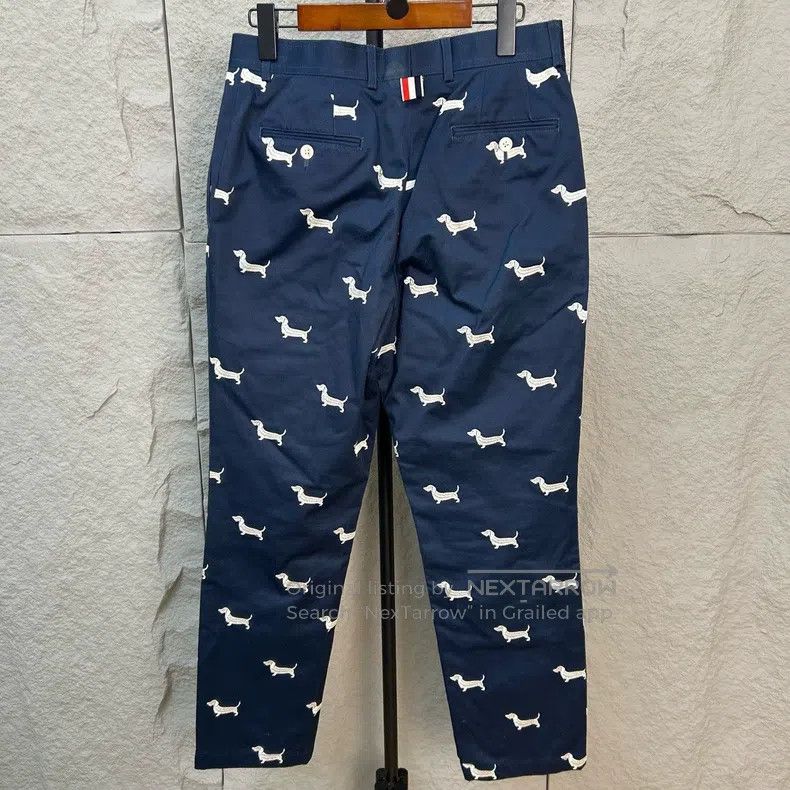 Thom Browne Thom Browne size 1 Dog Embroidered Pants Size US 28 / EU 44 - 2 Thumbnail