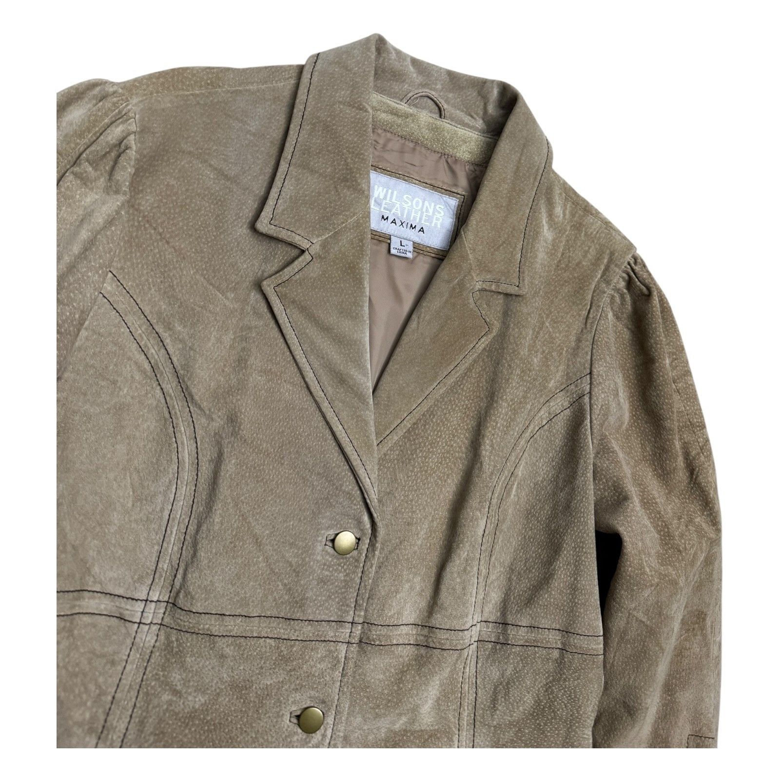 Wilsons Leather WILSONS LEATHER Suede Luxury Vintage Y2K Jacket Large Size L / US 10 / IT 46 - 2 Thumbnail