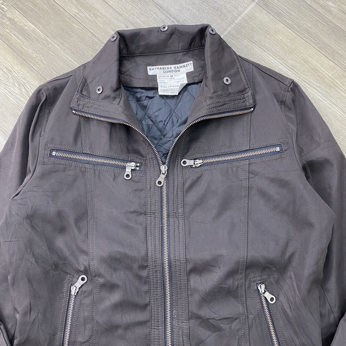 Katharine Hamnett London Vintage Katharine Hamnett London Multi Zipper Bikers Jacket Size US S / EU 44-46 / 1 - 2 Thumbnail