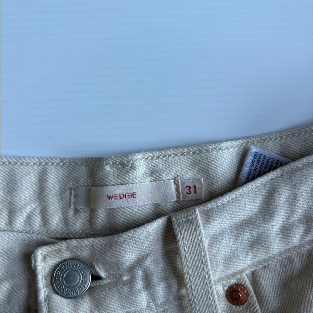 Levi's Levi's Beige Wedgie Jeans Size 31 Size 31" - 4 Thumbnail