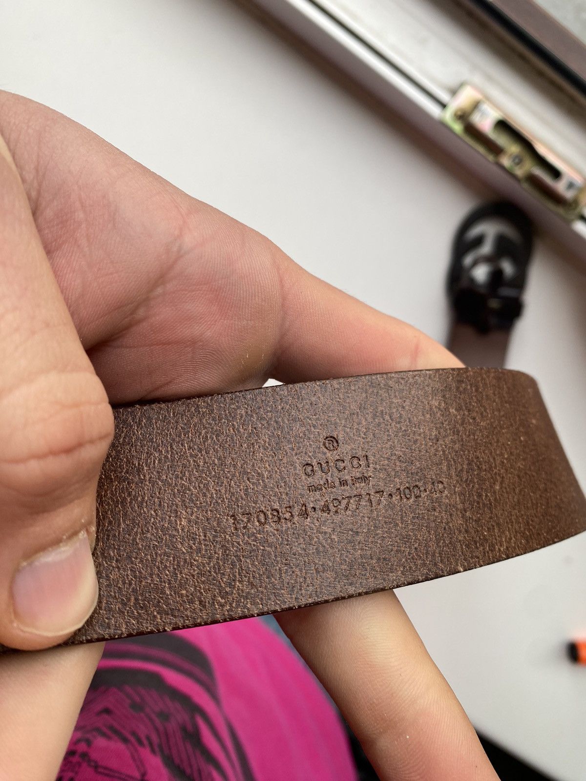 Gucci Gucci Leather GG Belt Size ONE SIZE - 8 Thumbnail