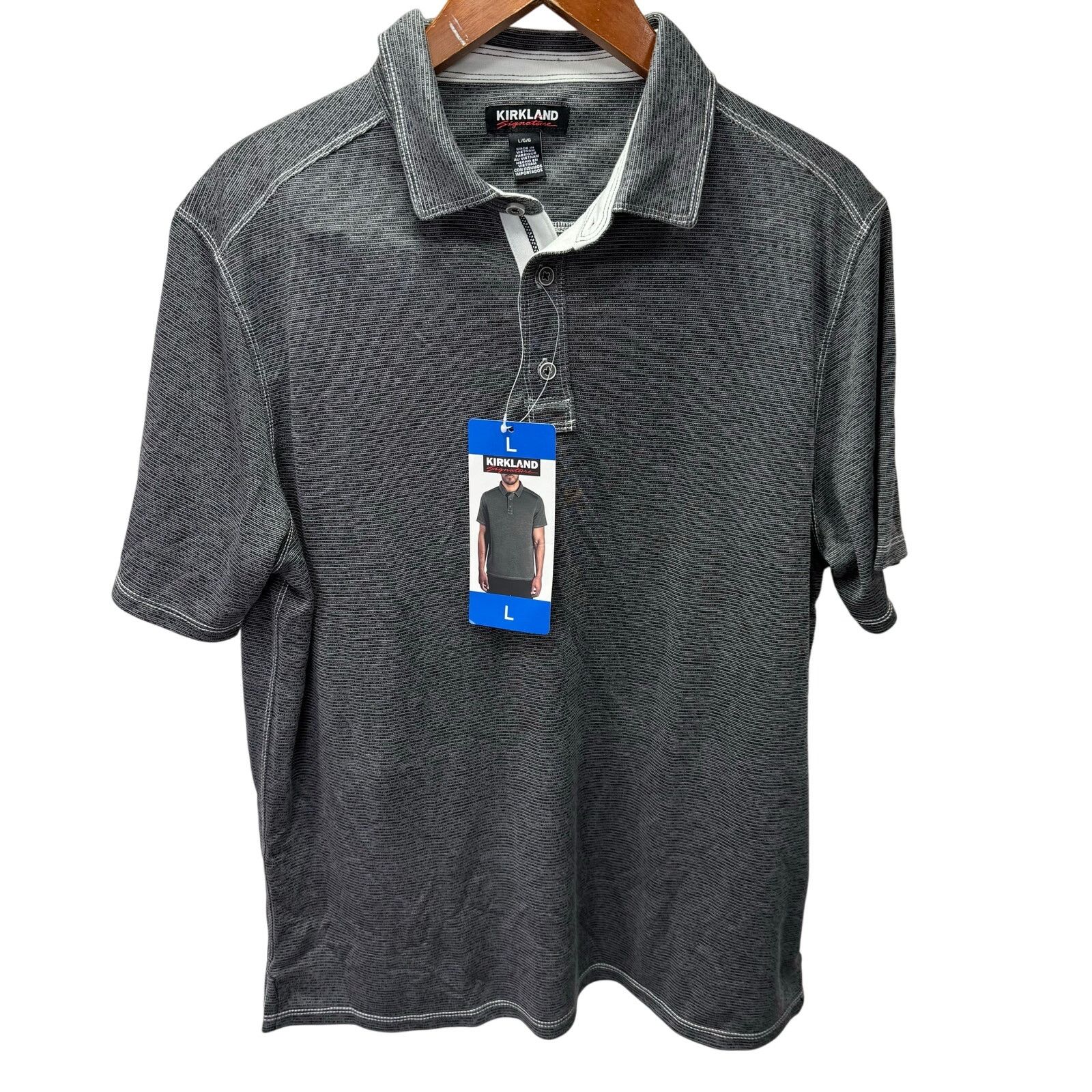 Kirkland Signature Kirkland Men's Performance Polo Shirt sz L NEW #G751 Size US L / EU 52-54 / 3 - 5 Thumbnail