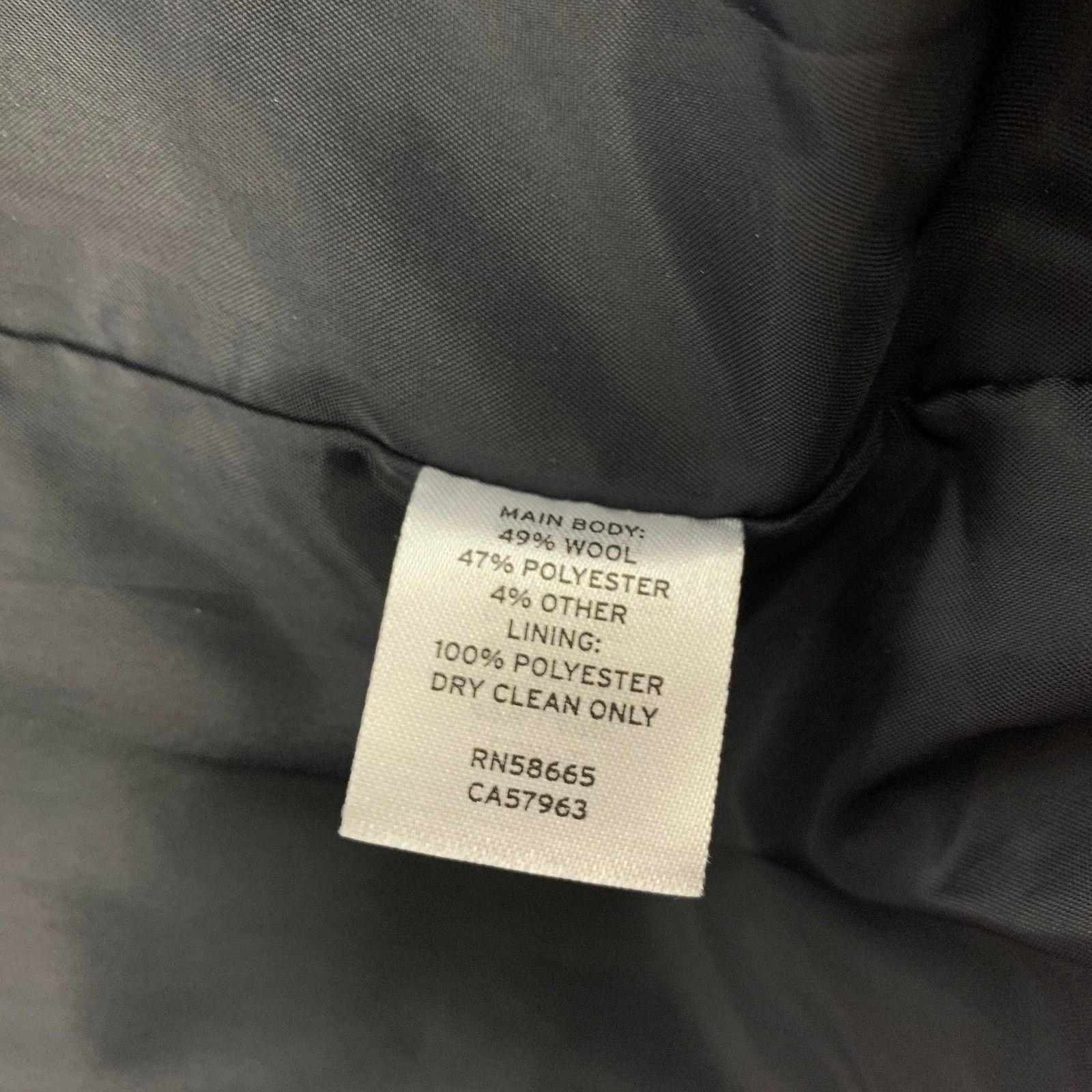 Calibrate CALIBRATE S Navy Grey Chalkstripe Wool Blend Snaps Jacket Size US S / EU 44-46 / 1 - 5 Thumbnail