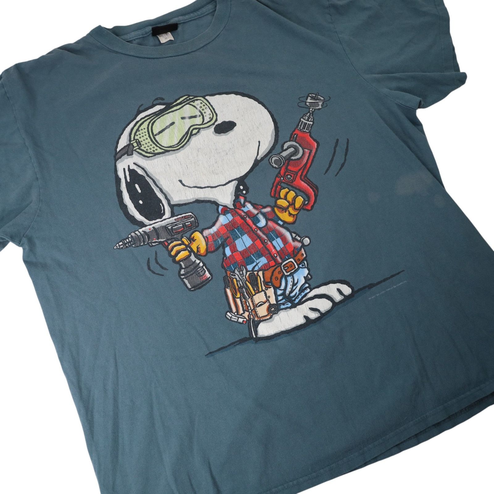 Peanuts × Vintage VTG Peanuts Snoopy "Real Dogs Don't Need Instructions" T Size US XL / EU 56 / 4 - 3 Thumbnail