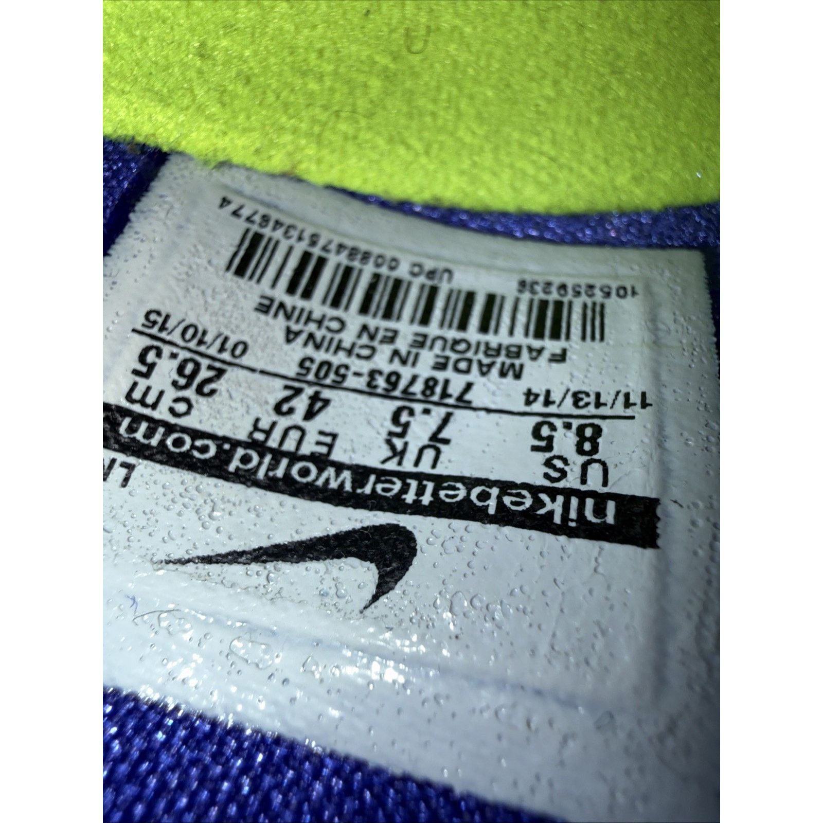 Nike Kobe X ELITE GRND Purple/RFLCT Slvr-prsn VLT Size 10.5 Size US 8.5 / EU 41-42 - 7 Thumbnail