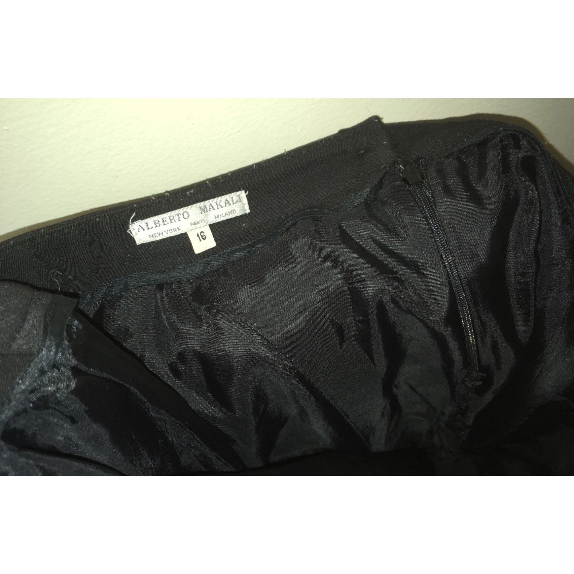 Other Vintage Alberto Makali Womens Black Size 16 Skirt Size 38" / US 16 / IT 52 - 4 Thumbnail