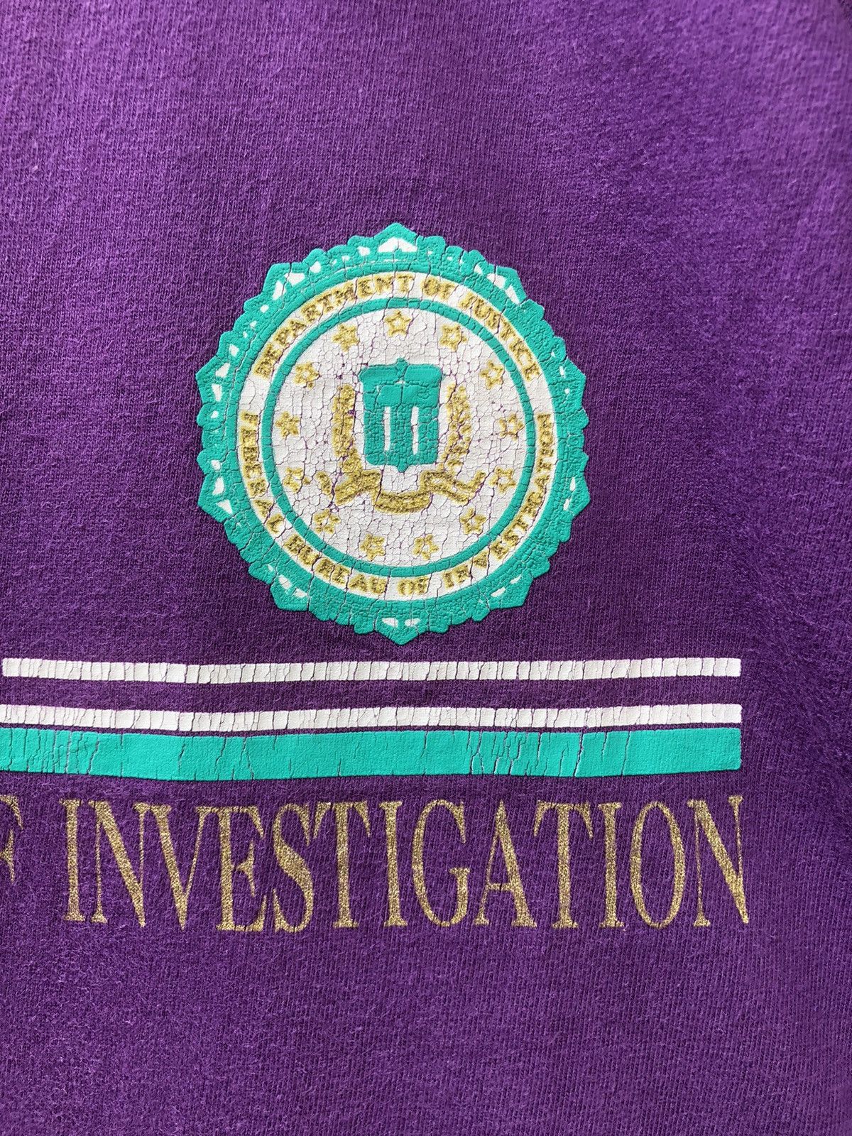 Japanese Brand × Vintage Vintage 90s Sunfaded FBI Spellout Tshirt Size US M / EU 48-50 / 2 - 6 Thumbnail