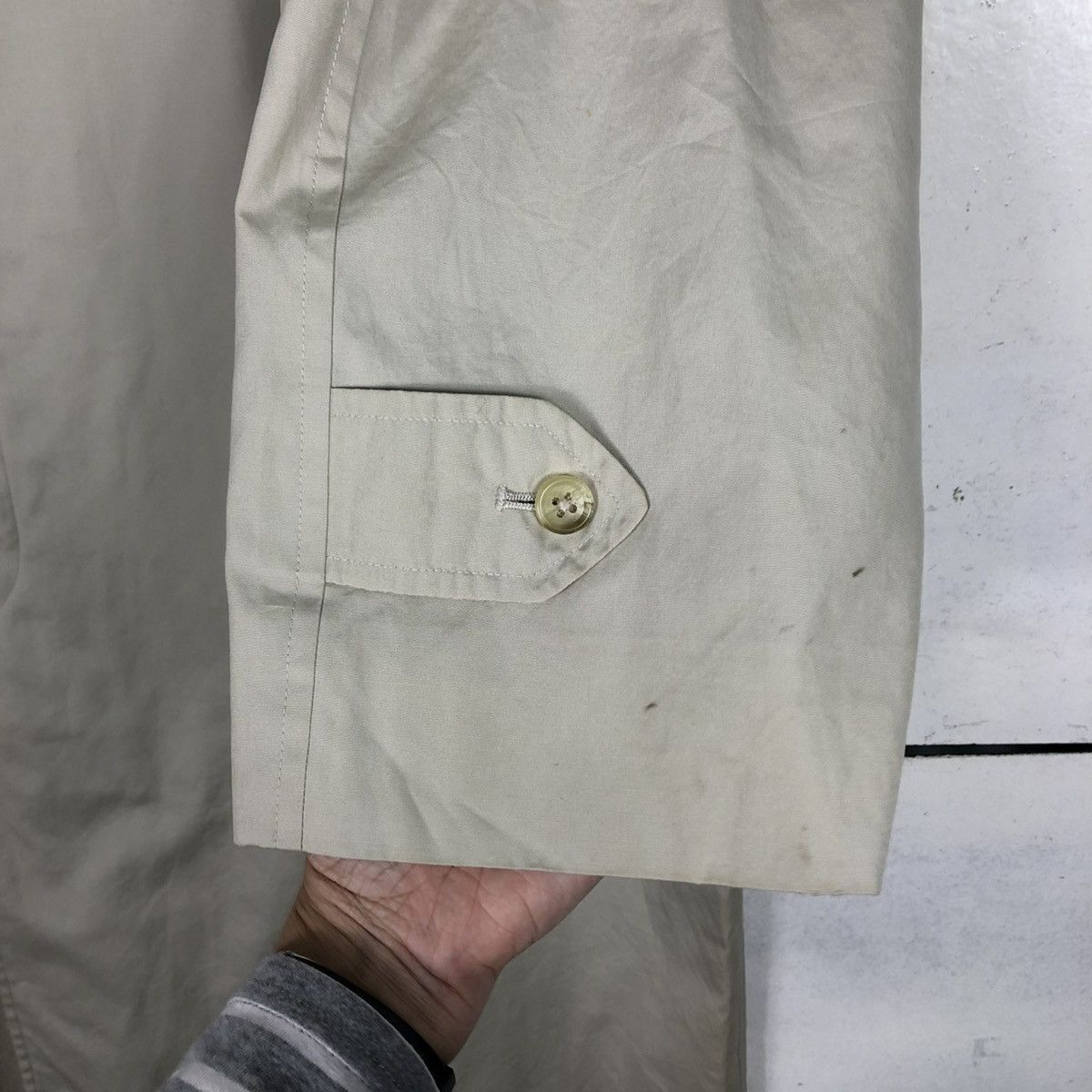 Burberry 🔥VINTAGE LONG JACKET BUTTON BURBERRYS Size US M / EU 48-50 / 2 - 18 Thumbnail