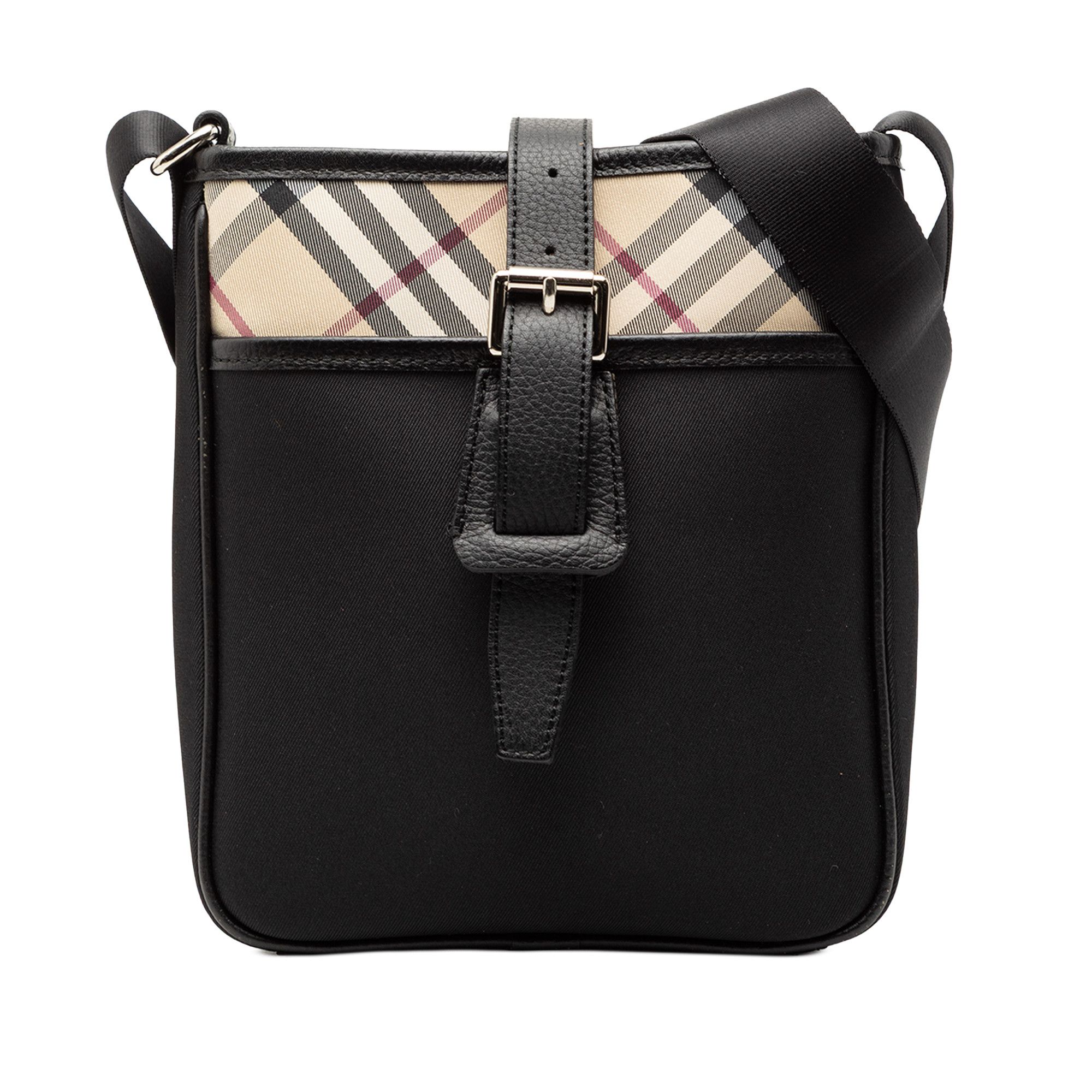 Burberry Burberry Nova Check Trimmed Canvas Crossbody Size ONE SIZE - 1 Thumbnail