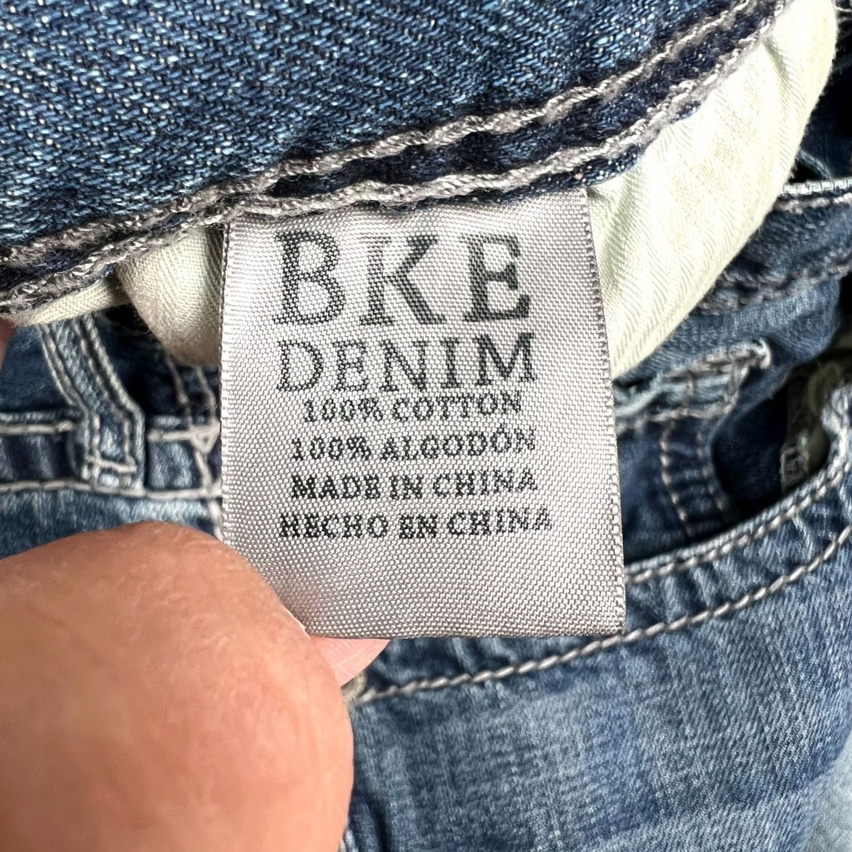 Vintage Buckle BKE Seth Straight Fit Jeans Men 36x35 36XL Blue Denim Pants Size US 36 / EU 52 - 4 Thumbnail