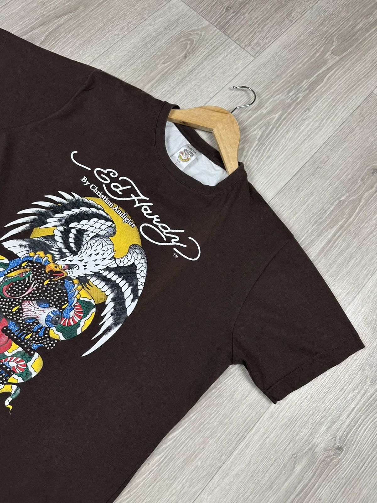 Ed Hardy Men’s Vintage Ed Hardy by Christian Audigier T-Shirt Y2K Size US M / EU 48-50 / 2 - 2 Thumbnail