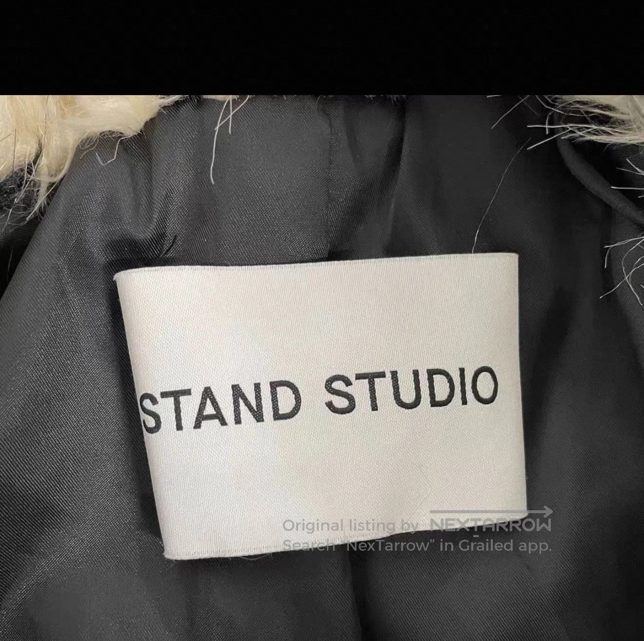 STAND STUDIO Stand Studio Checkered Eco Fur Coat. Size M / US 6-8 / IT 42-44 - 4 Thumbnail
